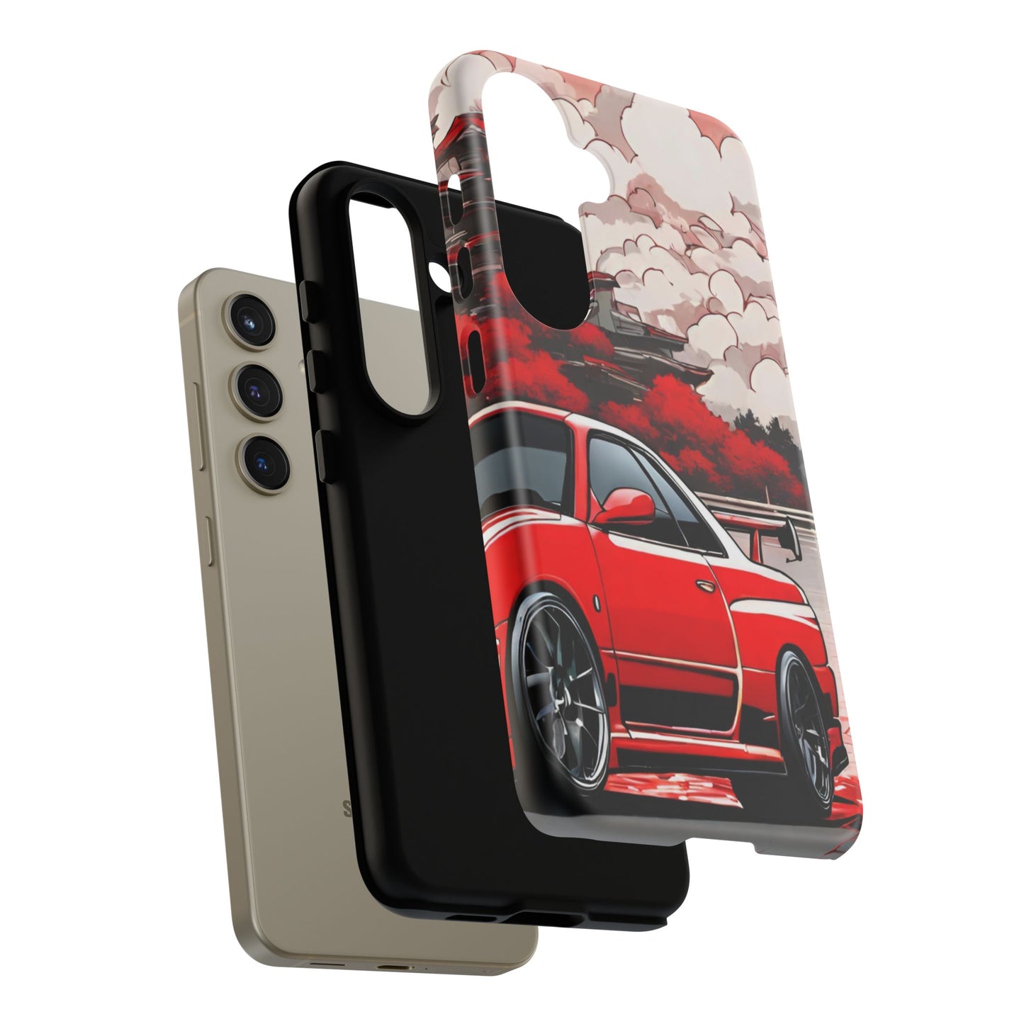 Nissan Skyline R34-Dual Layer Ultra Tough Phone Case Printify by The Night Shift Automotive Apparel