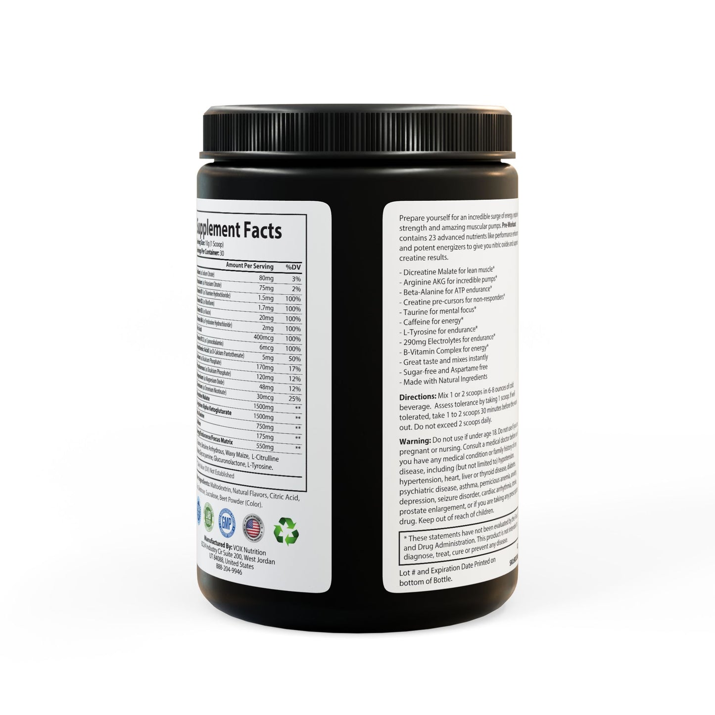 Prominent Poltergeist - Pre-Workout Supplement (Watermelon) (300g, 10.58oz) Printify by The Night Shift Automotive Apparel