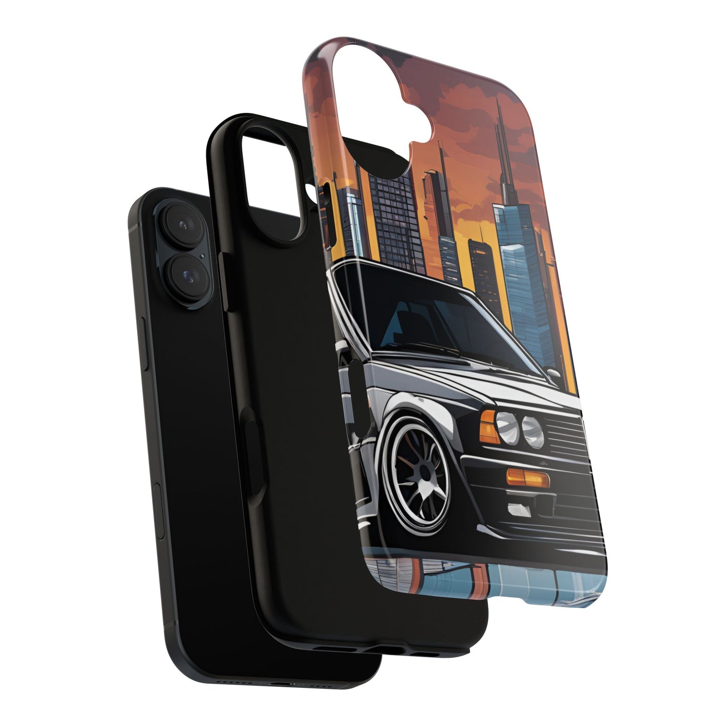 BMW E30 M3-Dual Layer Ultra Tough Phone Case Printify by The Night Shift Automotive Apparel