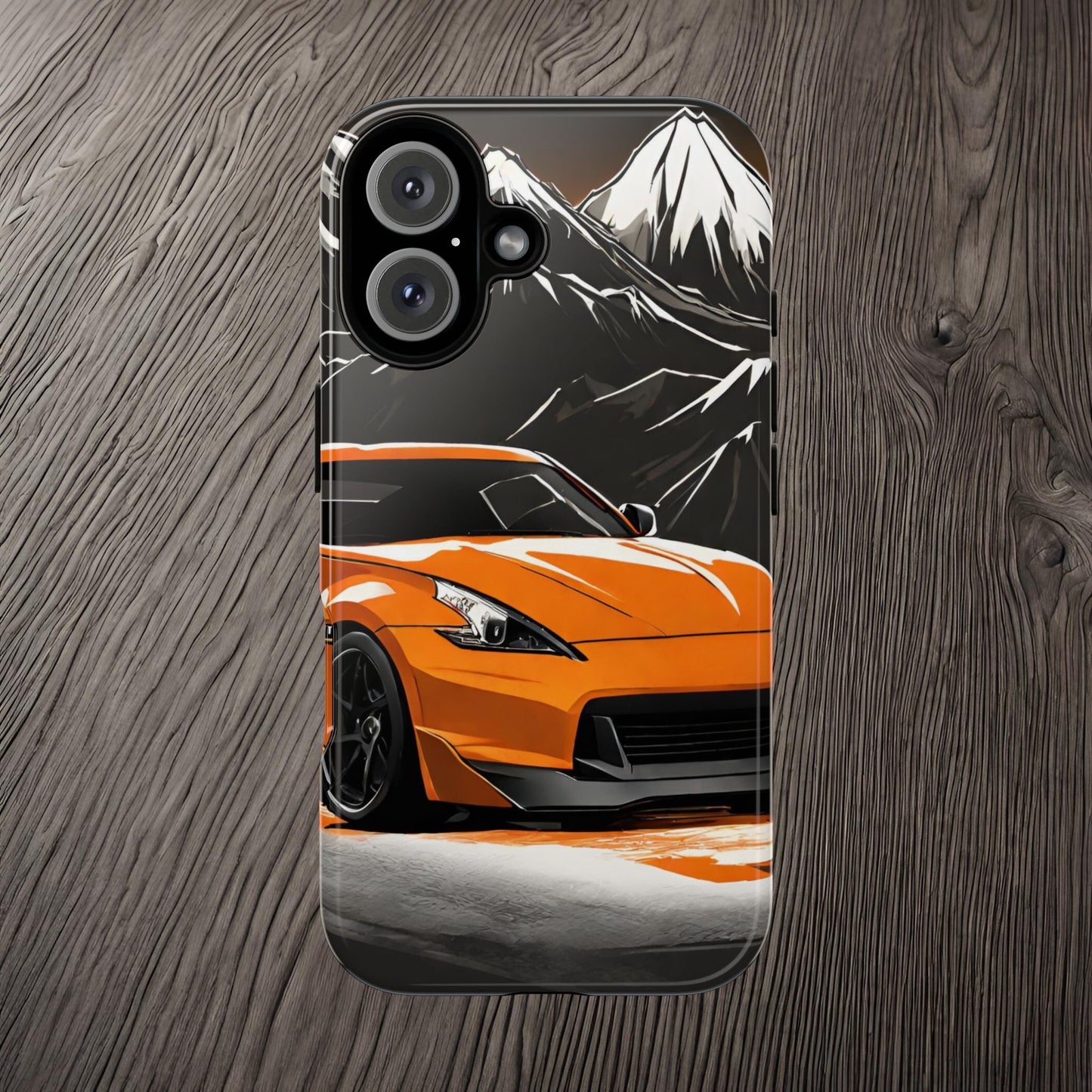 Nissan 370Z Mt Fuji-Dual Layer Ultra Tough Phone Case Printify by The Night Shift Automotive Apparel