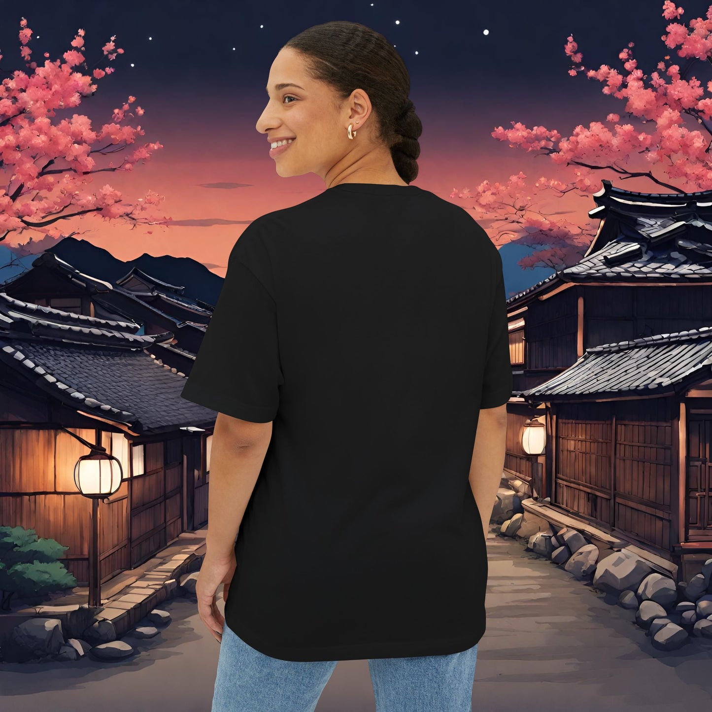 Mt Fuji-Premium, Ultra Soft Unisex Oversized Boxy Tee Printify by The Night Shift Automotive Apparel