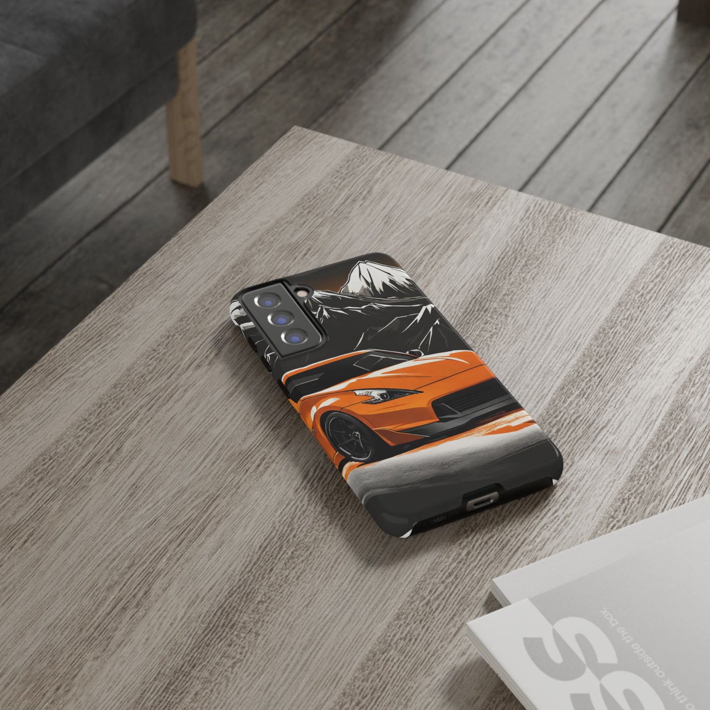 Nissan 370Z Mt Fuji-Dual Layer Ultra Tough Phone Case Samsung Galaxy S21 FE Glossy Printify by The Night Shift Automotive Apparel