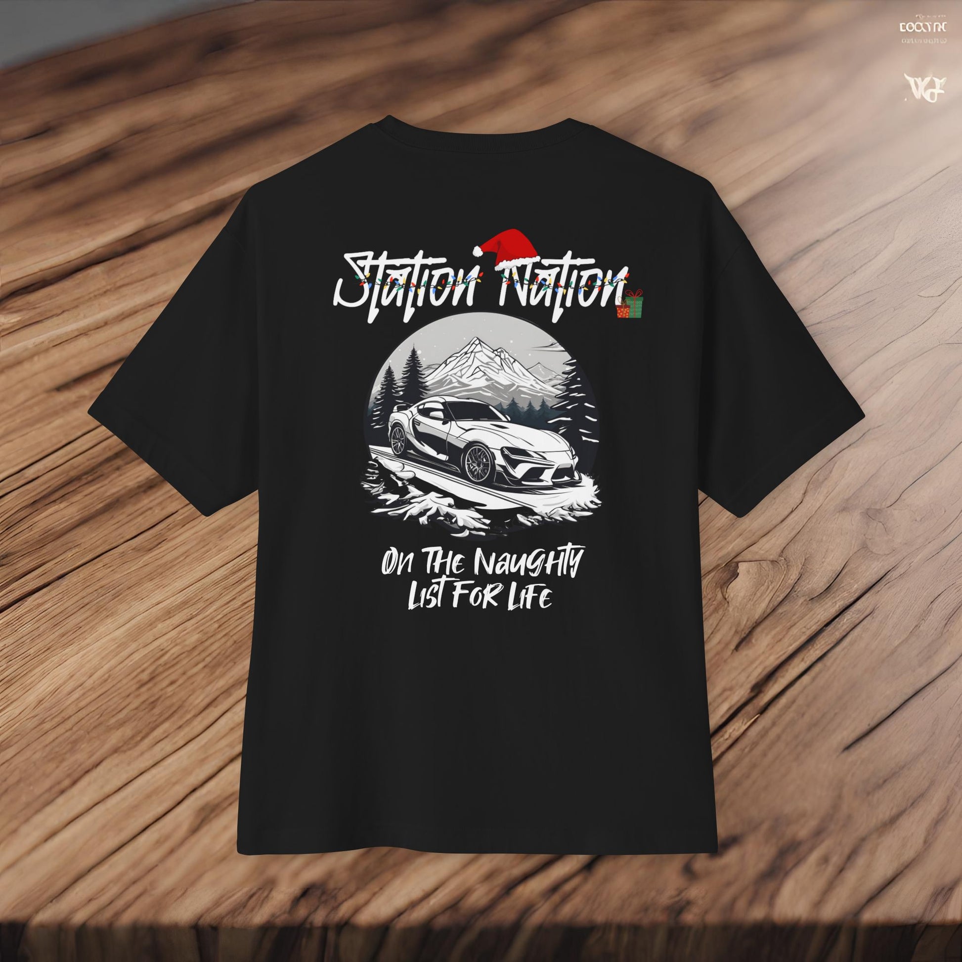 🎄 Christmas Limited Edition Station Nation-Premium, Ultra Soft Unisex Oversized Boxy Tee Printify by The Night Shift Automotive Apparel