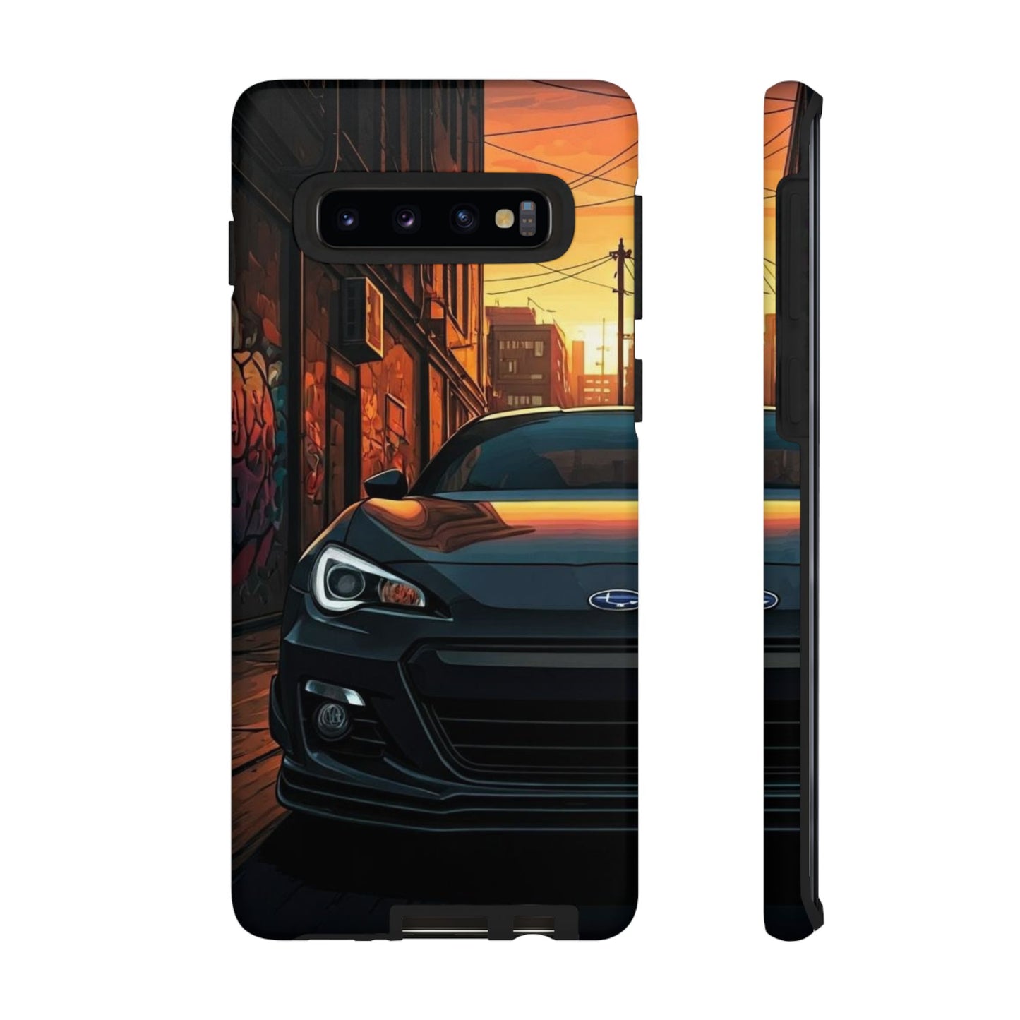 Subaru BRZ Street Life-Dual Layer Ultra Tough Phone Case Samsung Galaxy S10 Matte Printify by The Night Shift Automotive Apparel