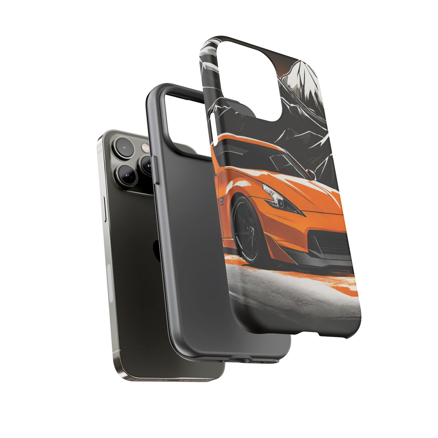 Nissan 370Z Mt Fuji-Dual Layer Ultra Tough Phone Case Printify by The Night Shift Automotive Apparel