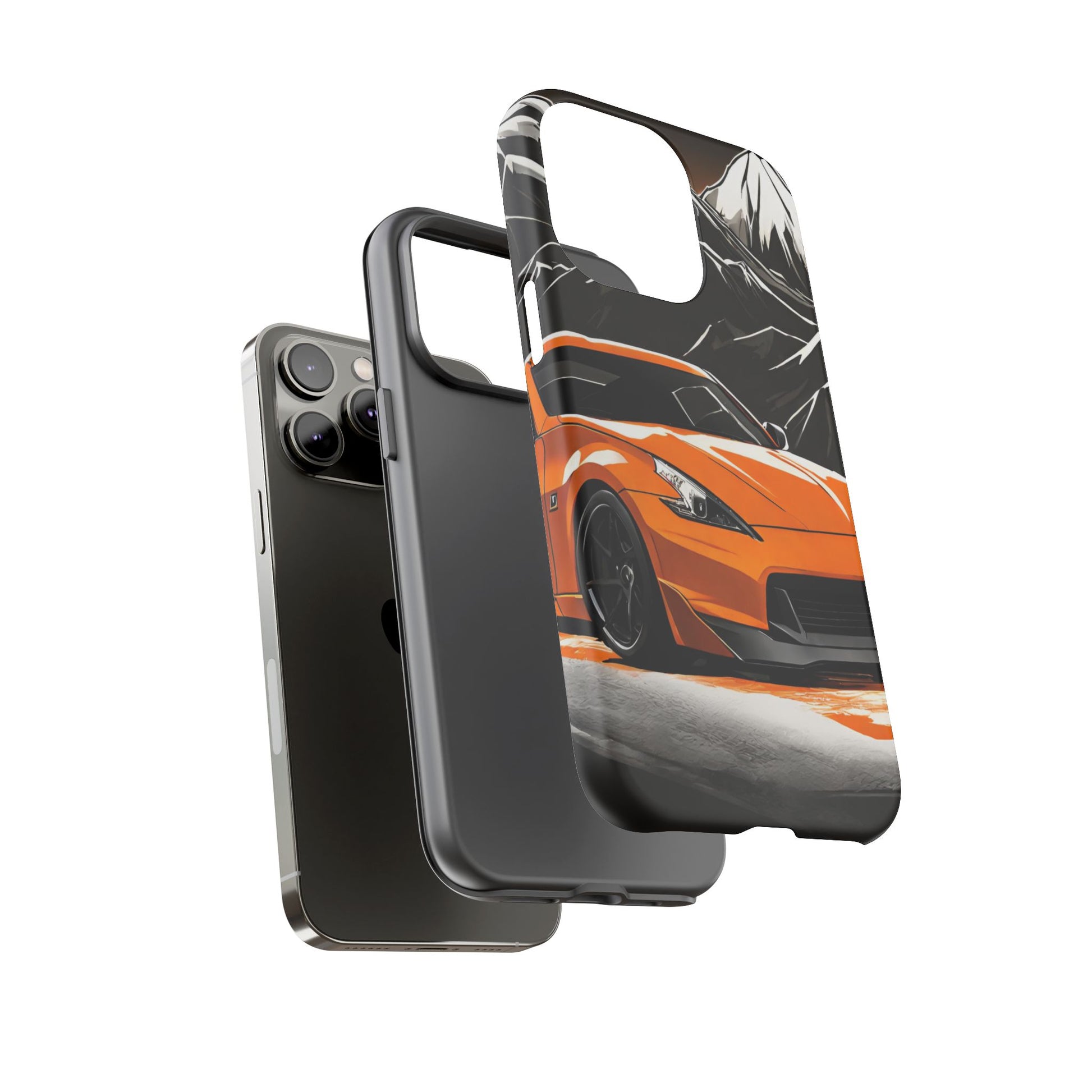 Nissan 370Z Mt Fuji-Dual Layer Ultra Tough Phone Case Printify by The Night Shift Automotive Apparel