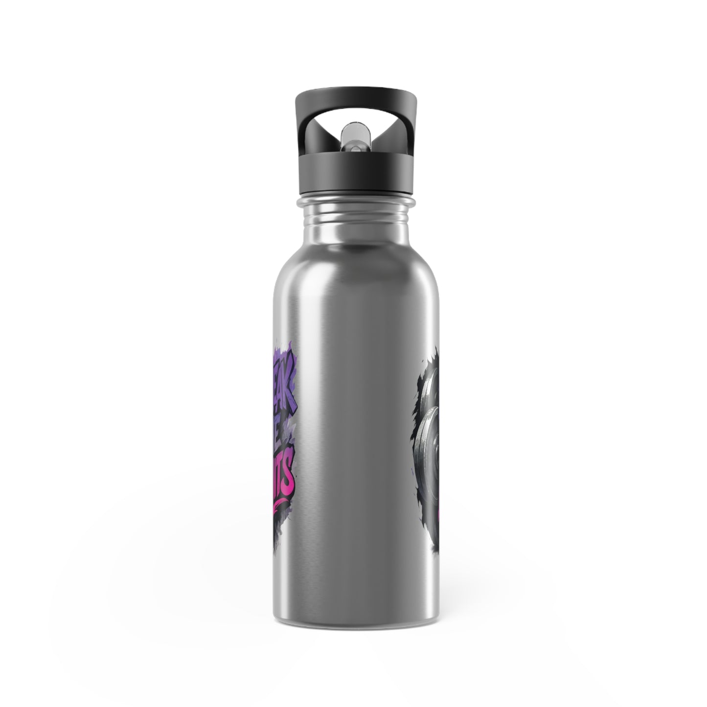 Stainless Steel Water Bottle With Straw, 20oz Printify by The Night Shift Automotive Apparel