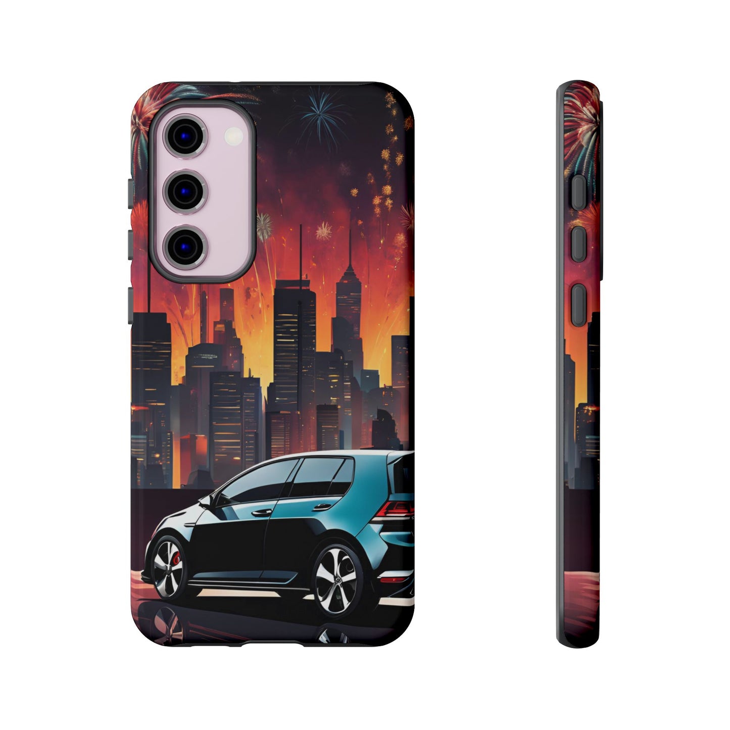 Volkswagon Golf GTI Fireworks-Dual Layer Ultra Tough Phone Case Printify by The Night Shift Automotive Apparel