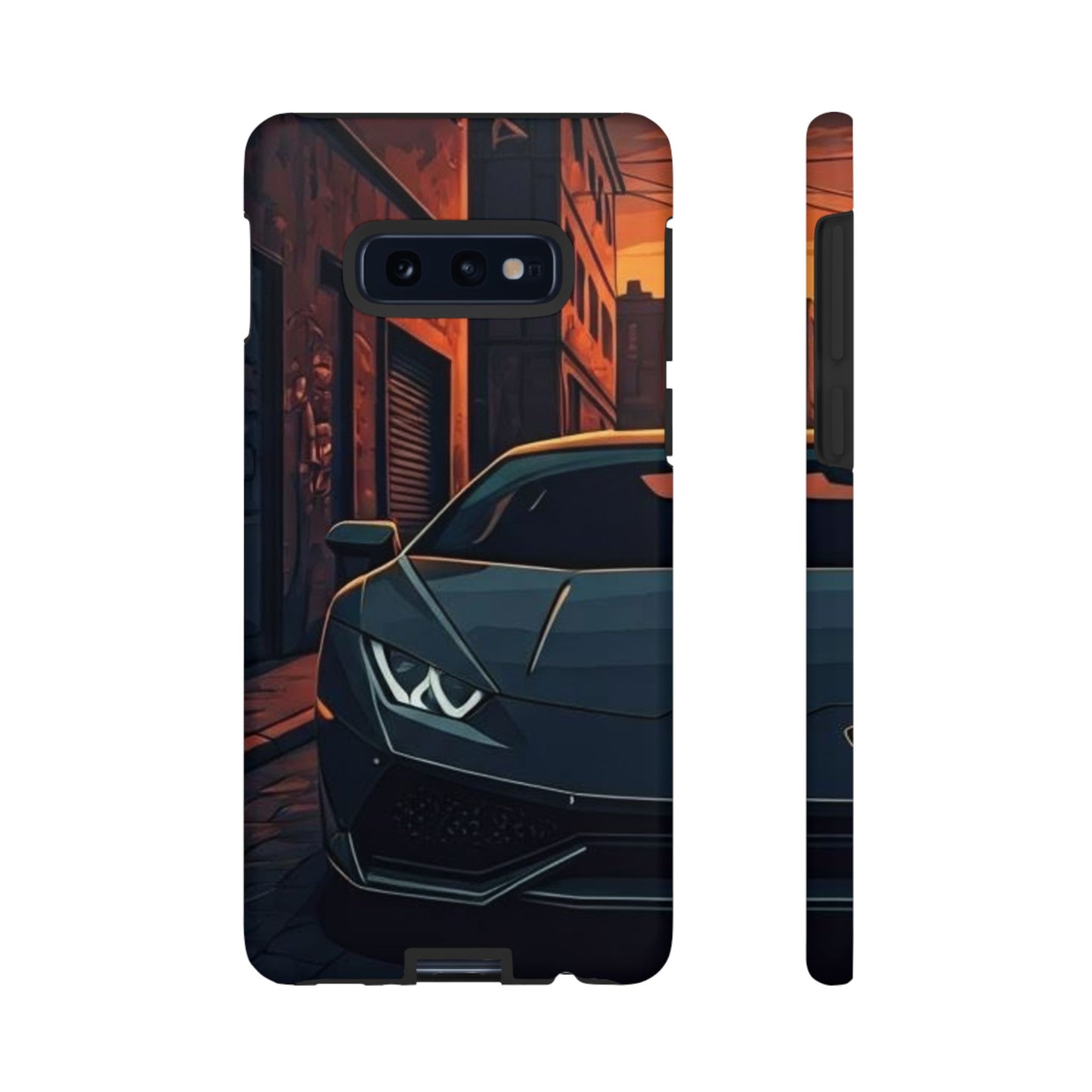 Lamborghini Huracan Street Life-Dual Layer Ultra Tough Phone Case Samsung Galaxy S10E Matte Printify by The Night Shift Automotive Apparel