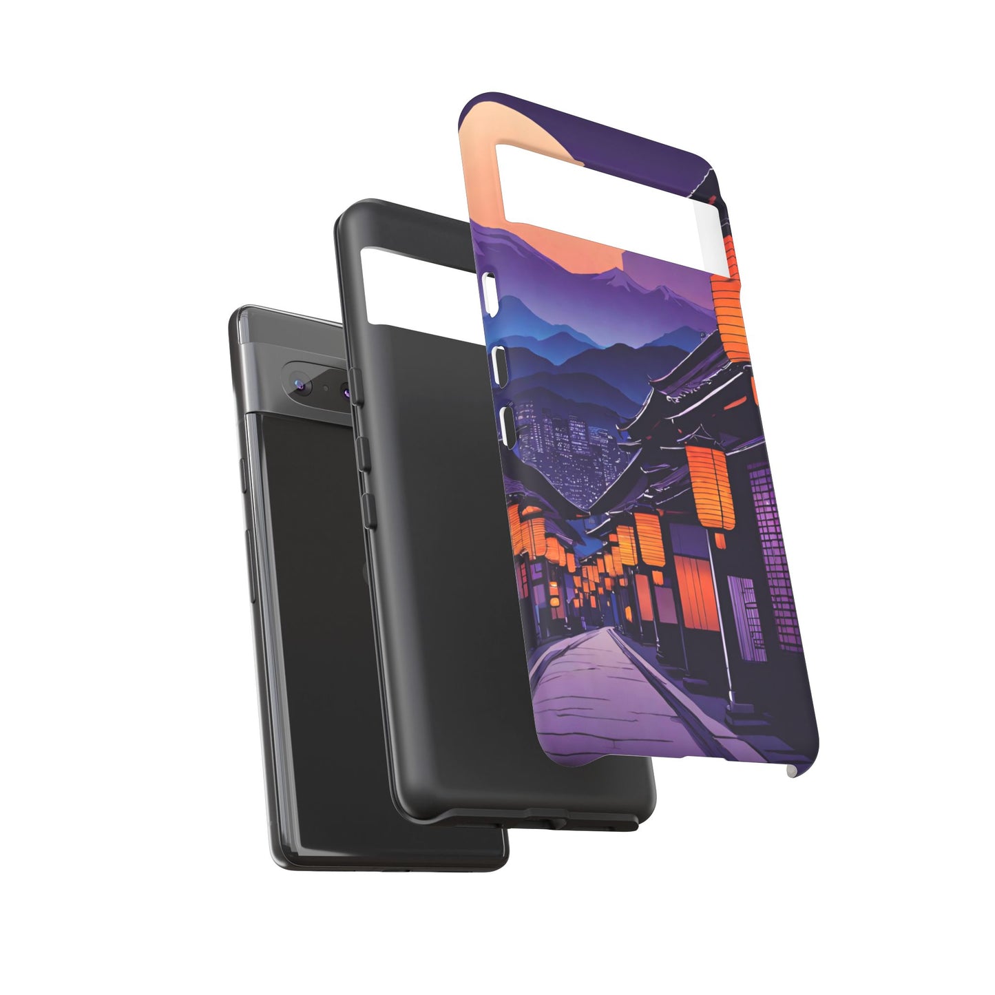 Traditional Japanese Village Countryside-Dual Layer Ultra Tough Phone Case Printify by The Night Shift Automotive Apparel
