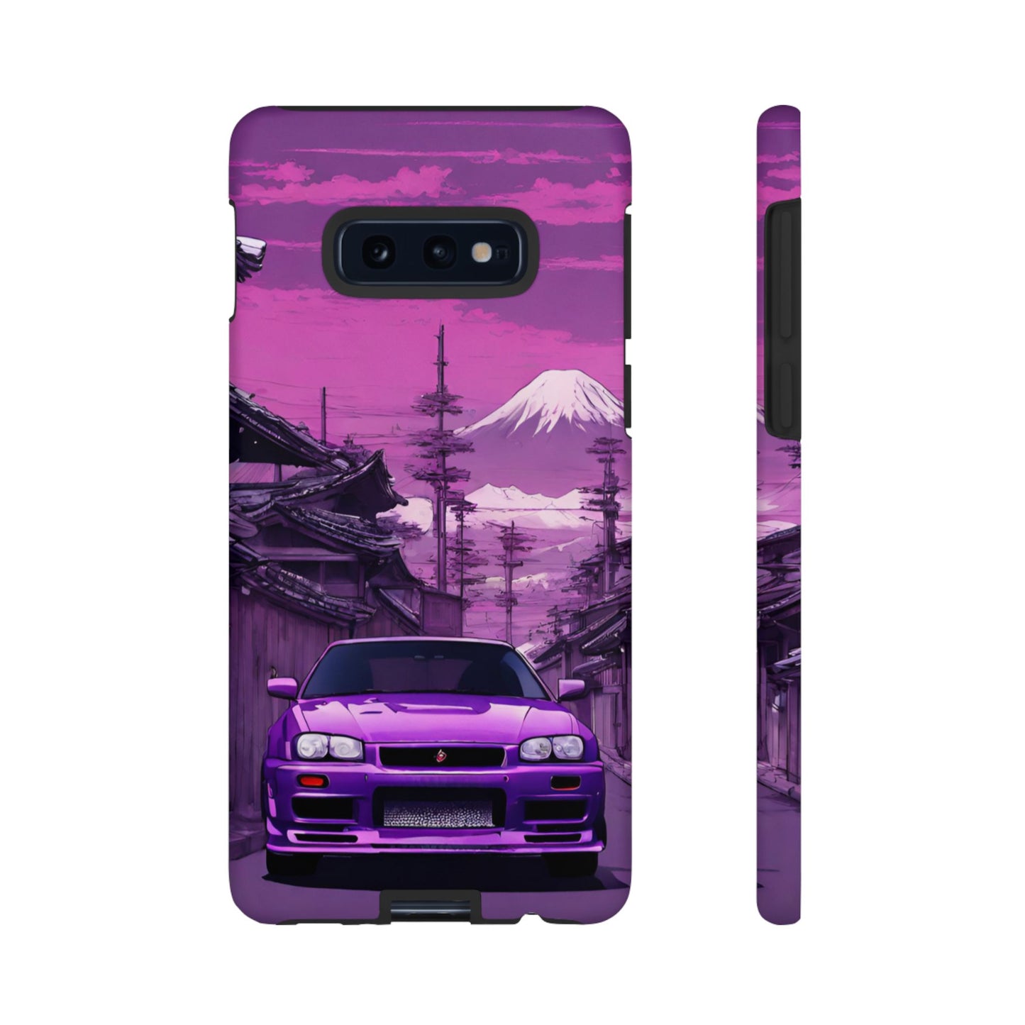 Nissan Skyline R34 Mt Fuji-Dual Layer Ultra Tough Phone Case Samsung Galaxy S10E Matte Printify by The Night Shift Automotive Apparel