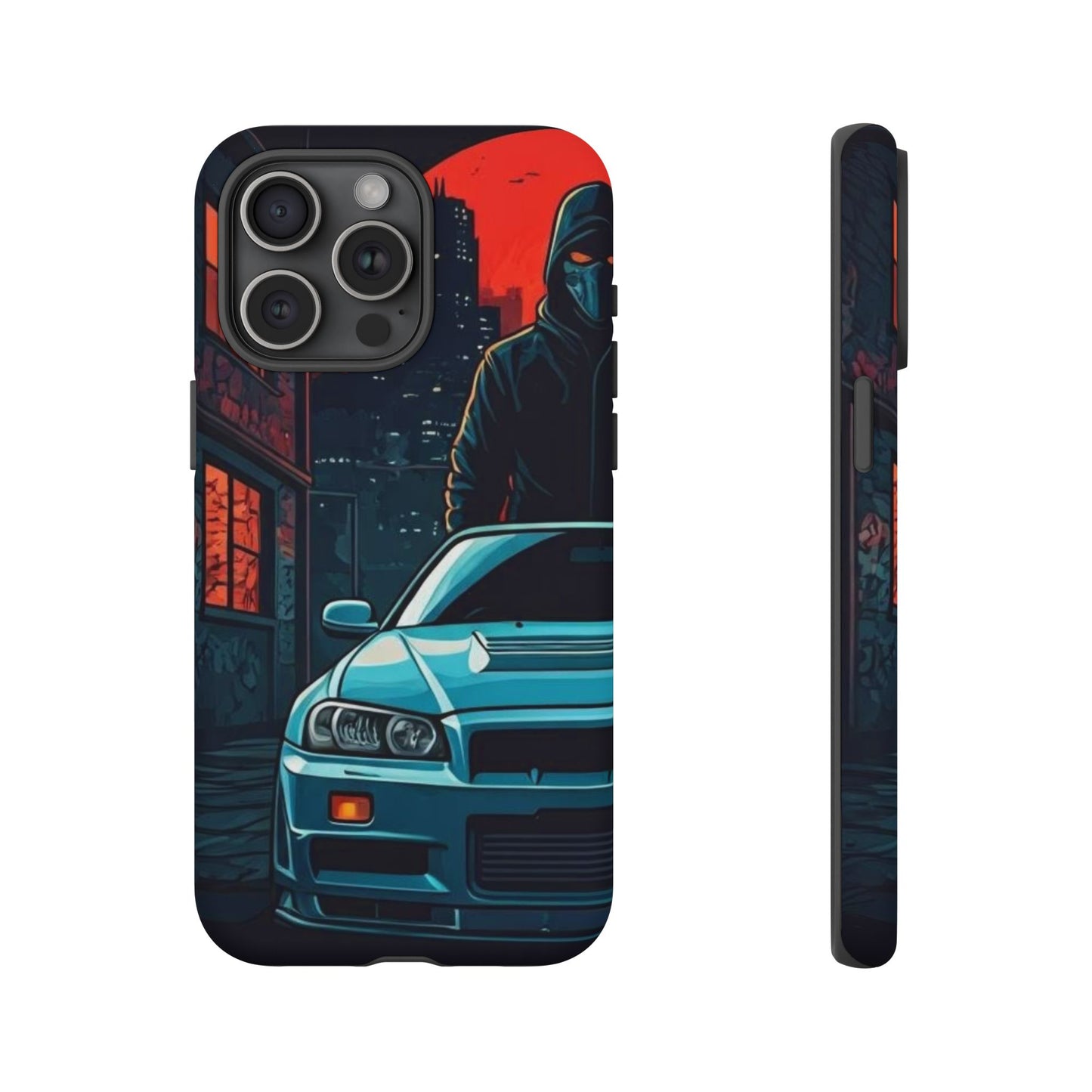Nissan Skyline R34 Street Life-Dual Layer Ultra Tough Phone Case Printify by The Night Shift Automotive Apparel