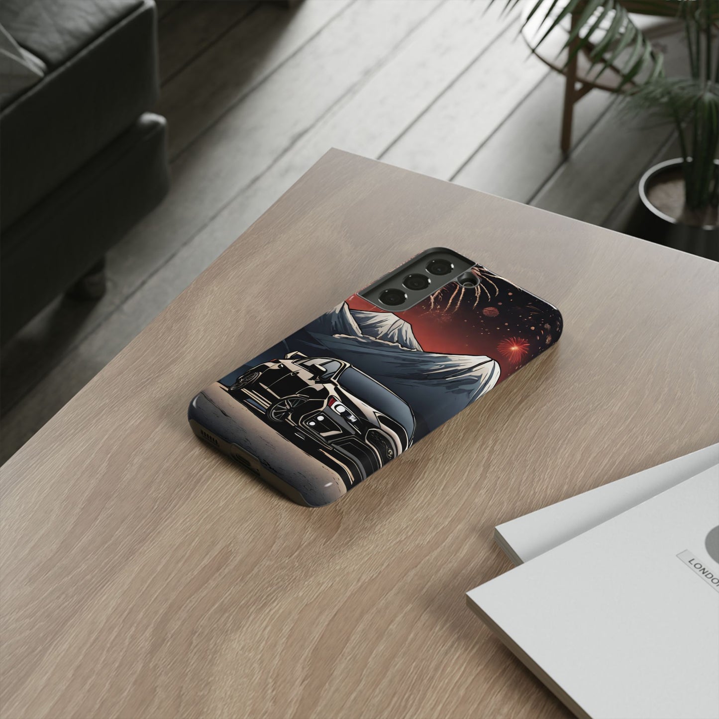 Subaru WRX/STI Fireworks-Dual Layer Ultra Tough Phone Case Samsung Galaxy S22 Glossy Printify by The Night Shift Automotive Apparel