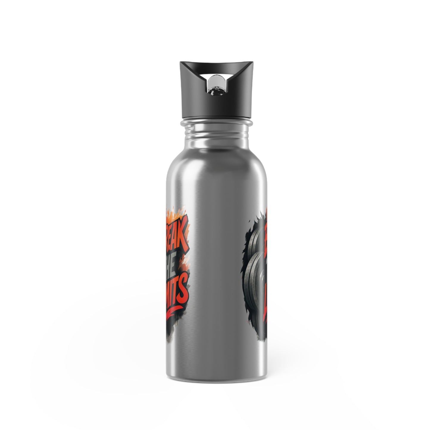Stainless Steel Water Bottle With Straw, 20oz Printify by The Night Shift Automotive Apparel
