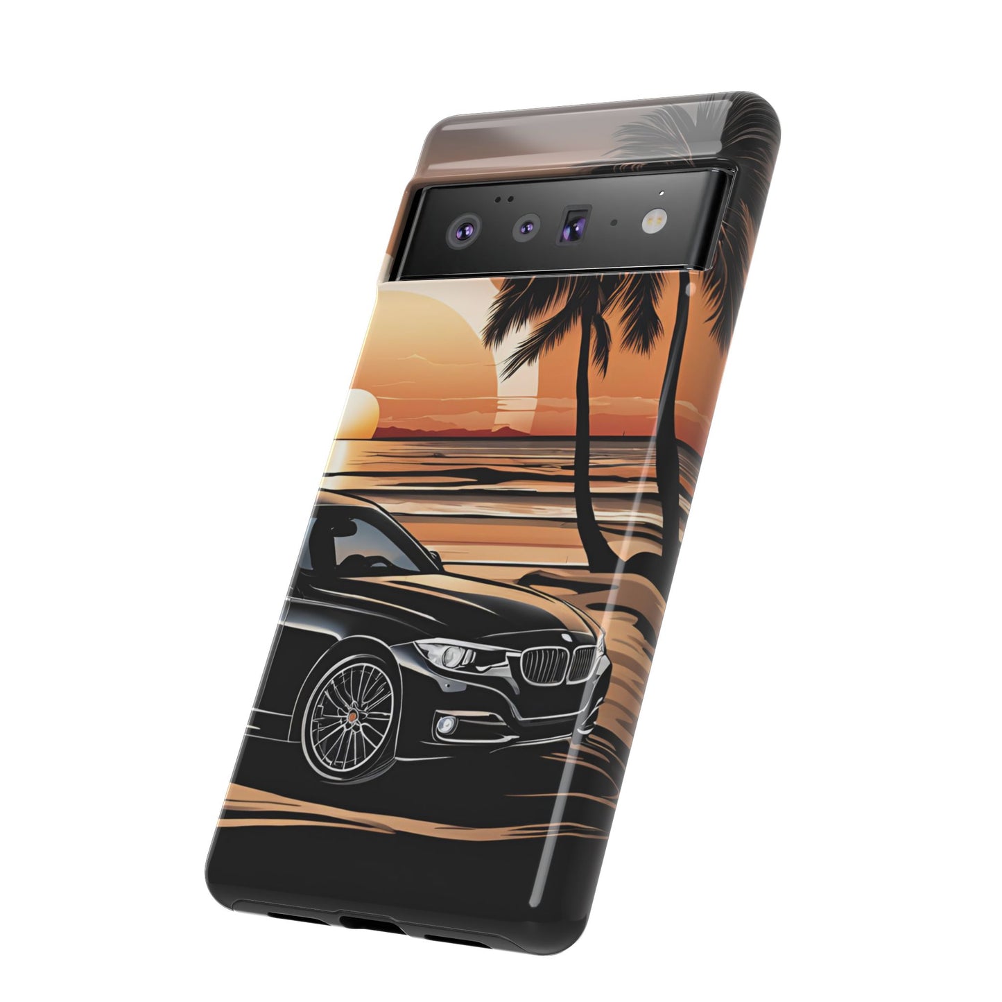 BMW Sunset On The Beach-Dual Layer Ultra Tough Phone Case Printify by The Night Shift Automotive Apparel