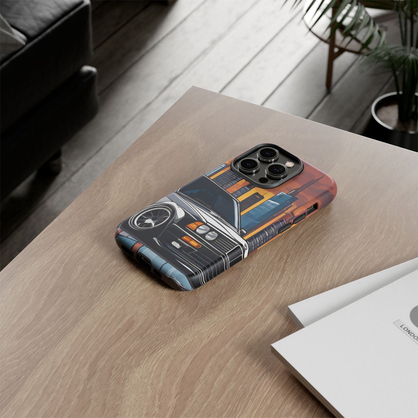 BMW E30 M3-Dual Layer Ultra Tough Phone Case iPhone 14 Pro Matte Printify by The Night Shift Automotive Apparel