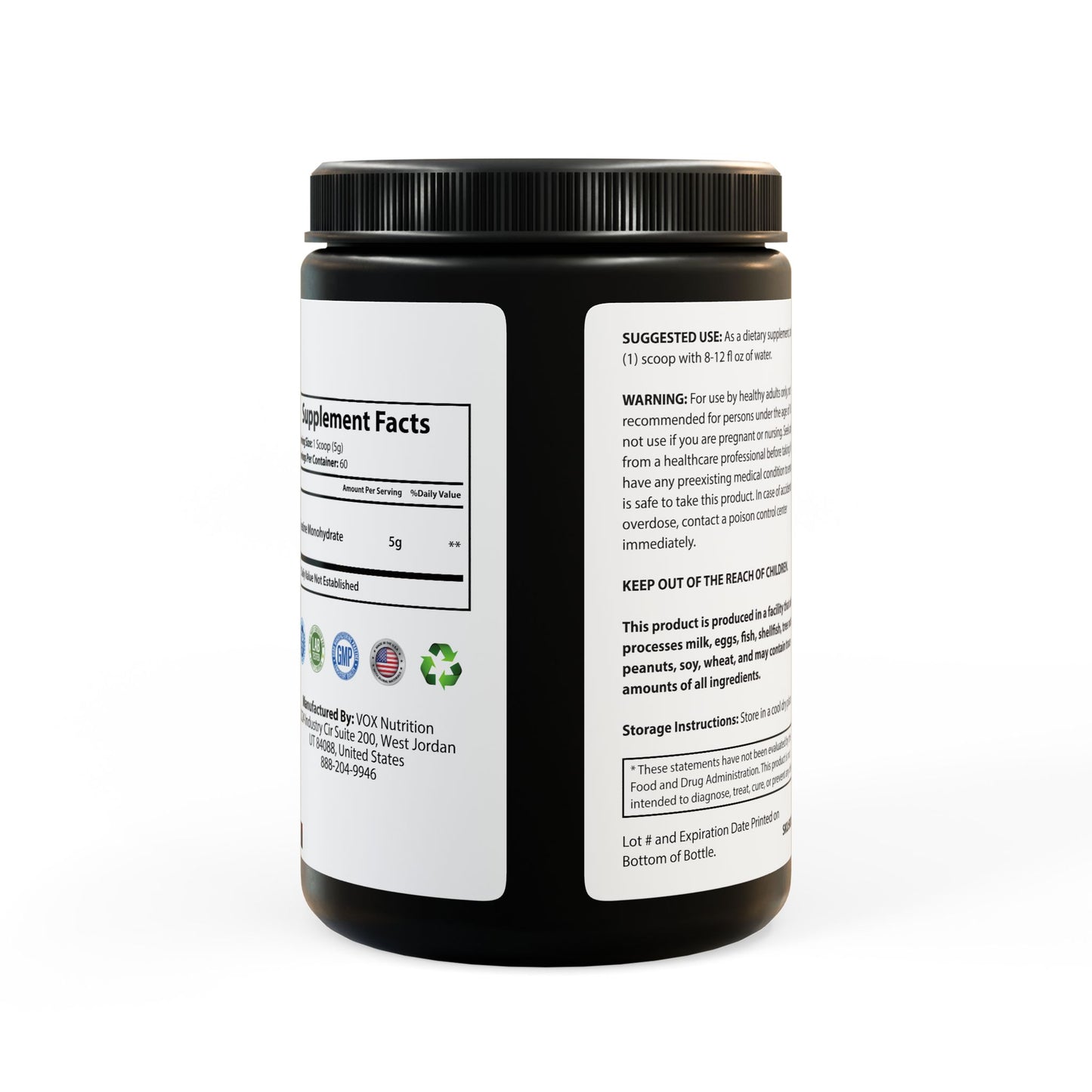 Atomic Vice - Creatine Monohydrate Supplement (300g, 10.58oz) Printify by The Night Shift Automotive Apparel