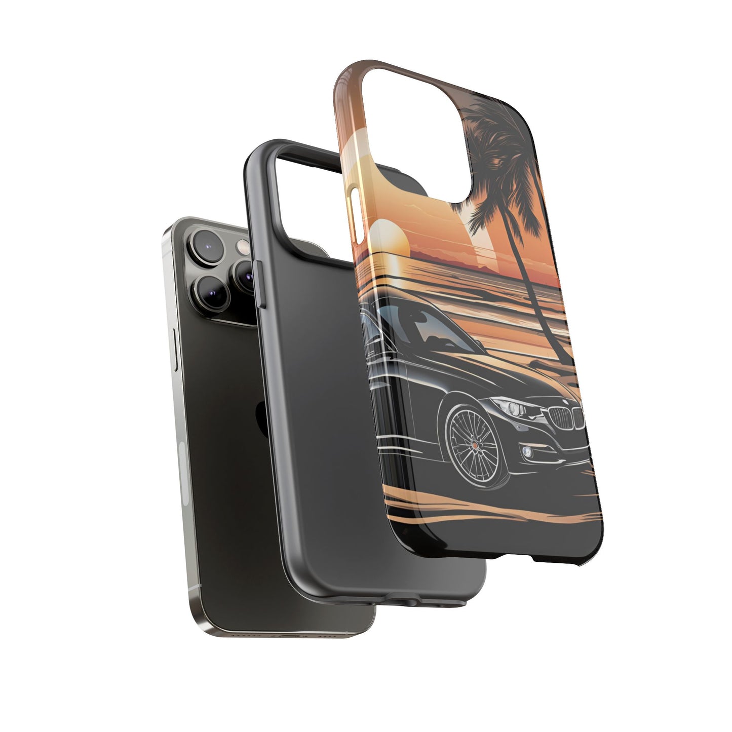BMW Sunset On The Beach-Dual Layer Ultra Tough Phone Case Printify by The Night Shift Automotive Apparel
