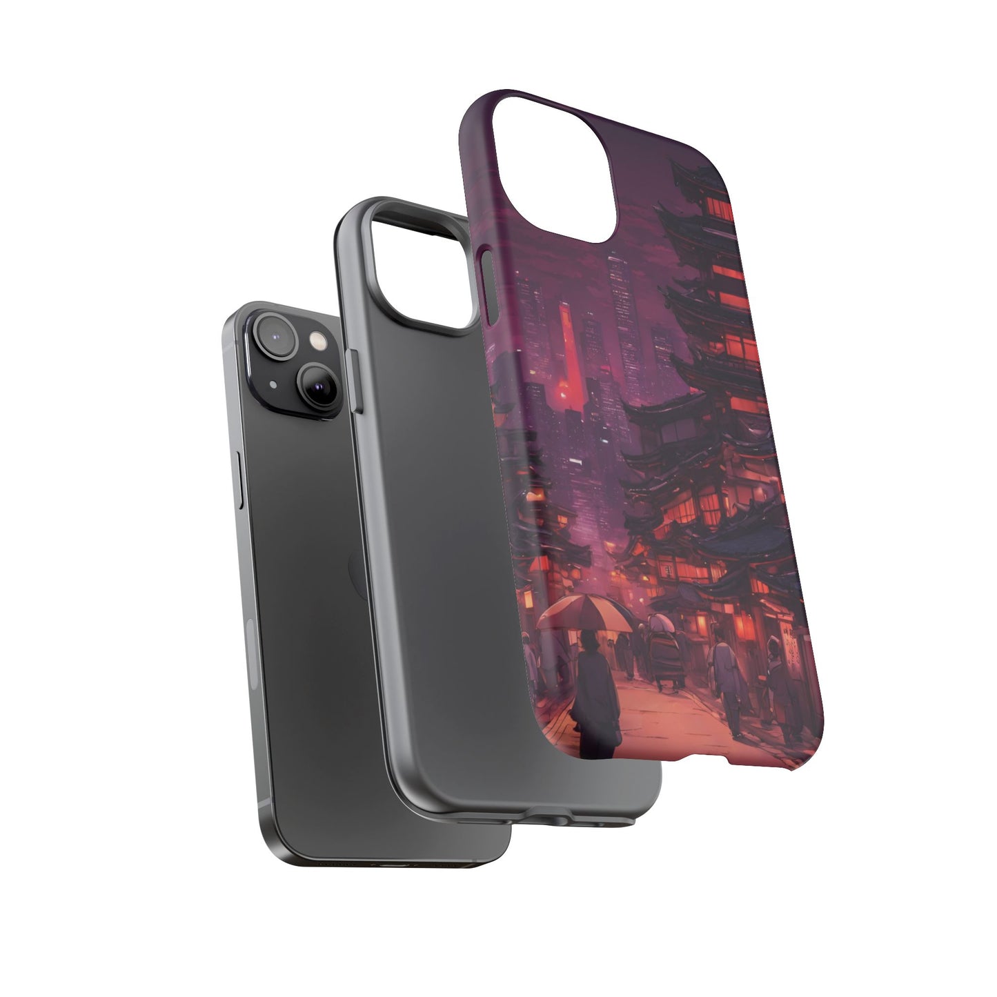 Traditional Japanese Village Countryside-Dual Layer Ultra Tough Phone Case Printify by The Night Shift Automotive Apparel