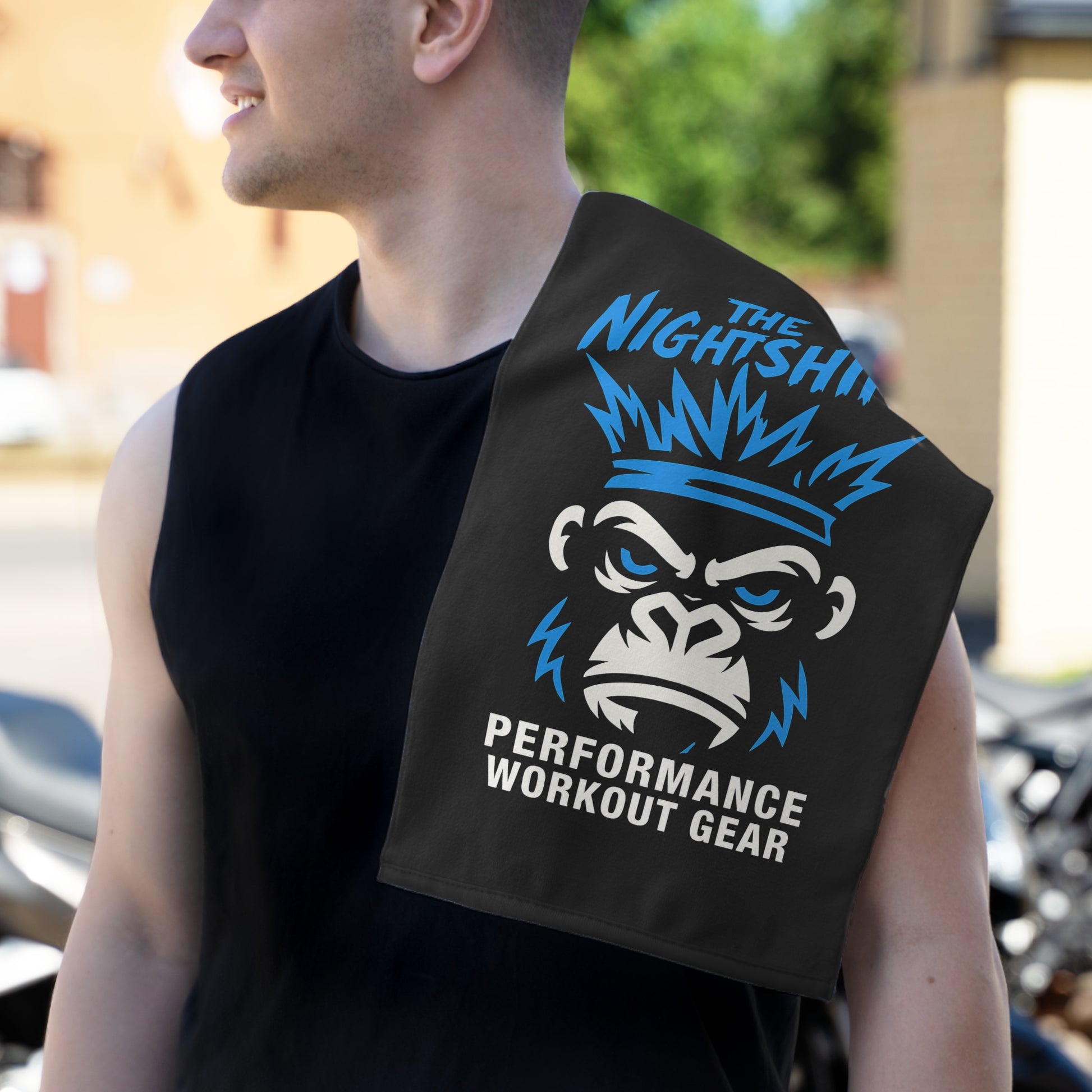 The Night Shift-Gym Towel( 11x18) White 11" × 18" Printify by The Night Shift Automotive Apparel
