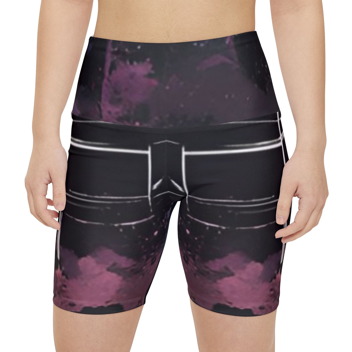 Women's Gym & Fitness Biker Shorts Printify by The Night Shift Automotive Apparel