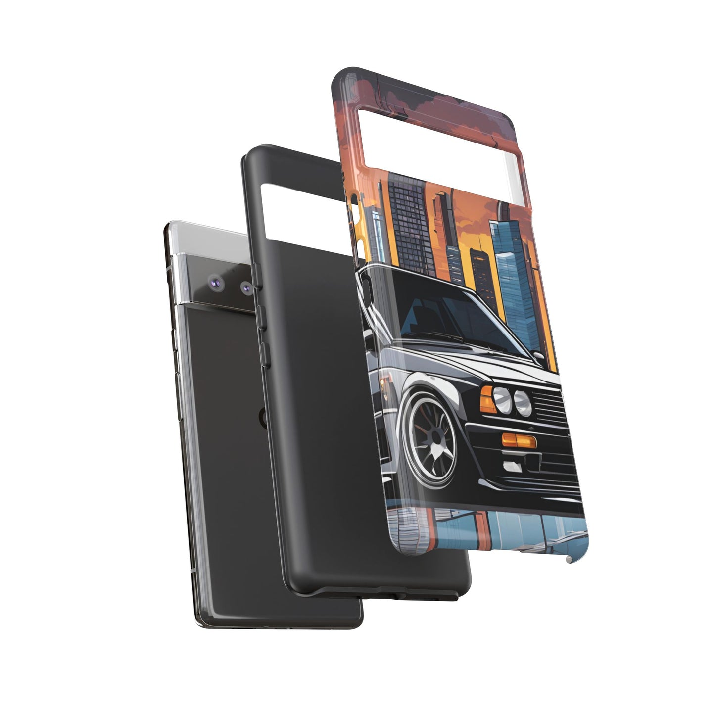 BMW E30 M3-Dual Layer Ultra Tough Phone Case Printify by The Night Shift Automotive Apparel