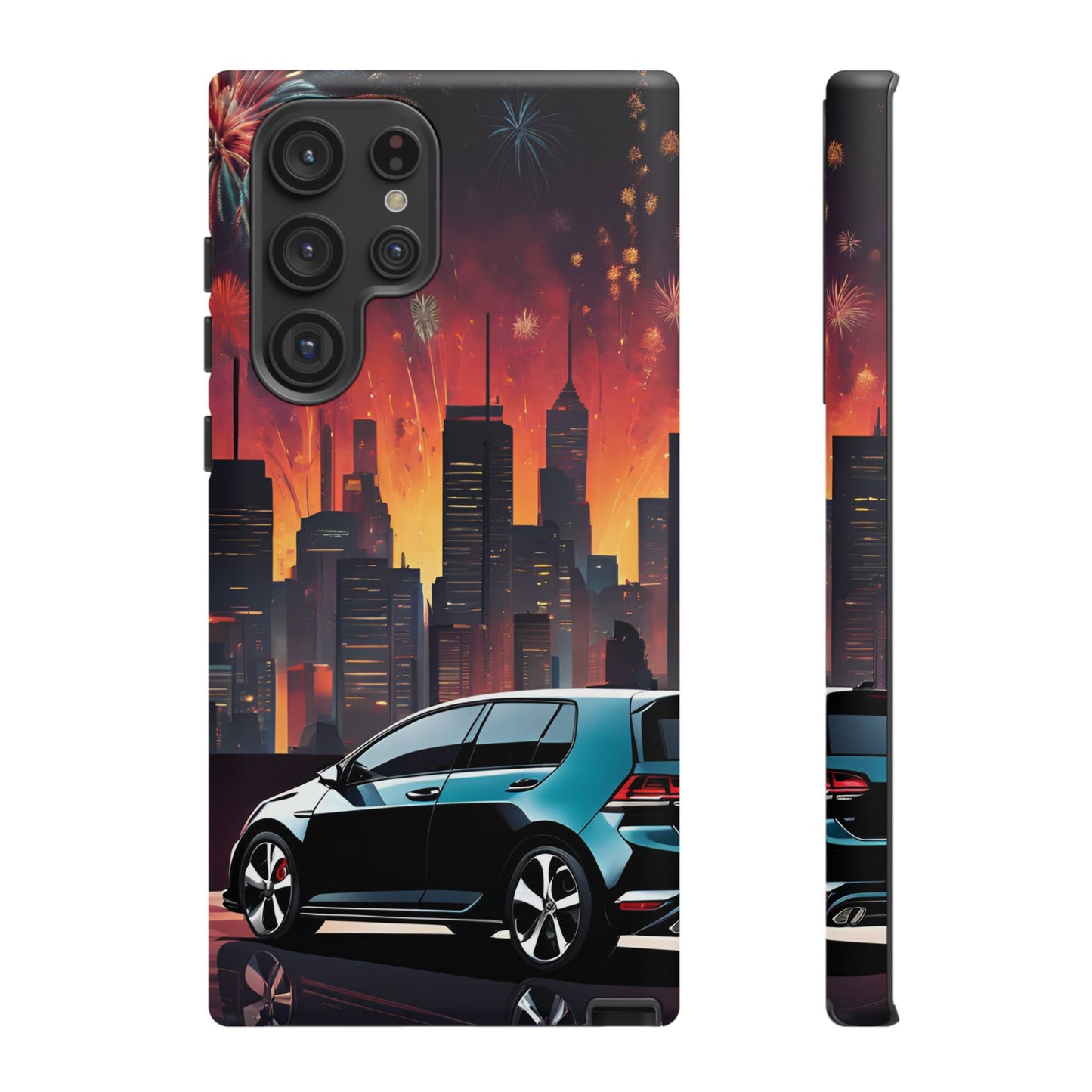 Volkswagon Golf GTI Fireworks-Dual Layer Ultra Tough Phone Case Printify by The Night Shift Automotive Apparel