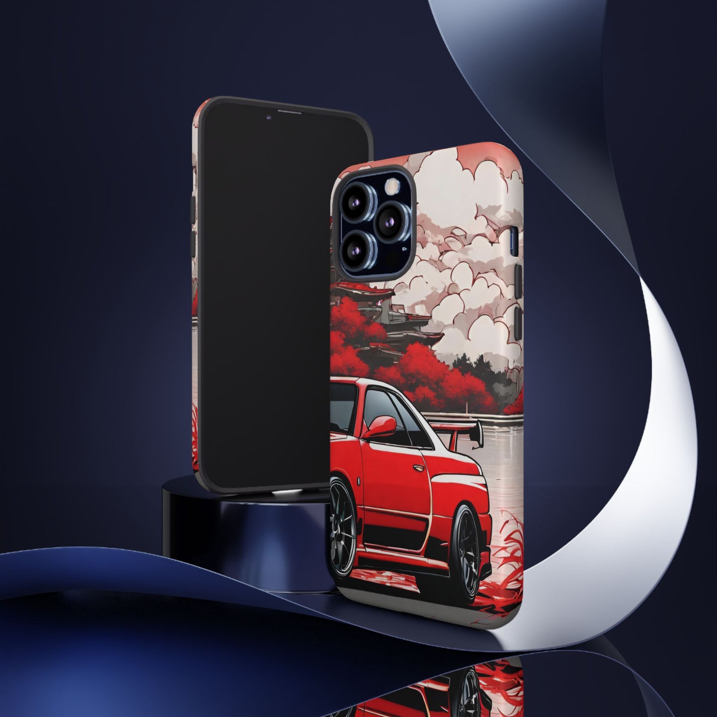 Nissan Skyline R34-Dual Layer Ultra Tough Phone Case iPhone 13 Pro Max Matte Printify by The Night Shift Automotive Apparel
