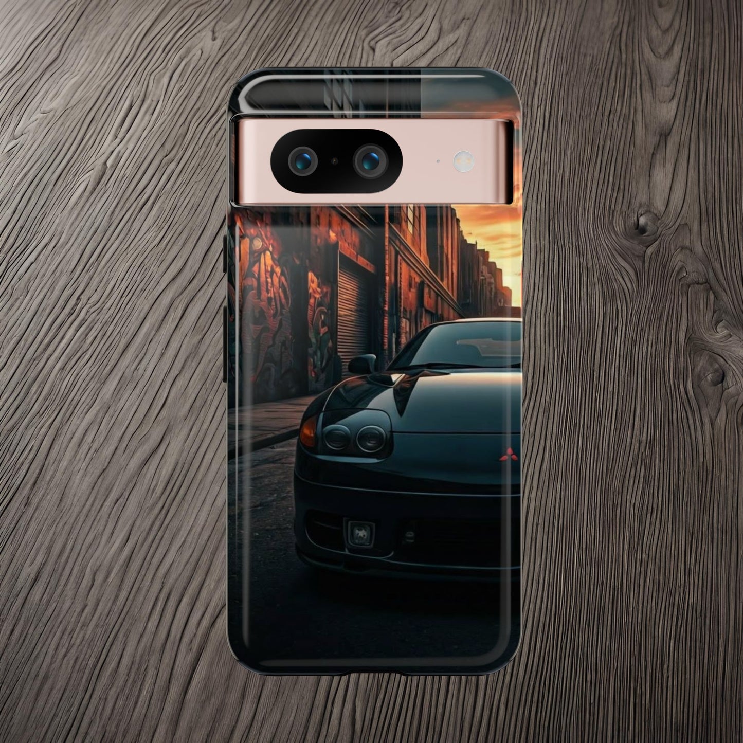 Mitsubishi 3000GT VR4 Street Life-Dual Layer Ultra Tough Phone Case Google Pixel 8 Glossy Printify by The Night Shift Automotive Apparel