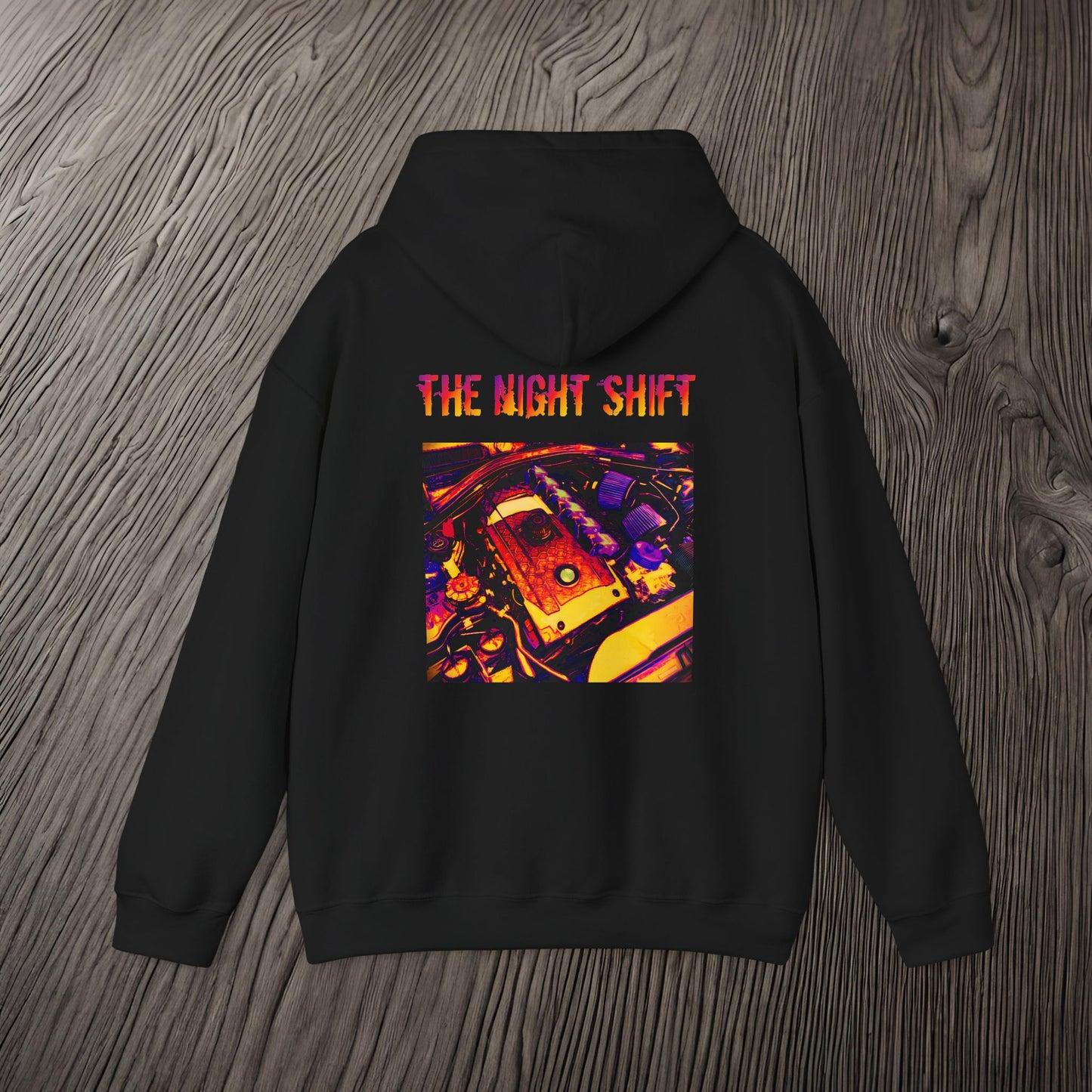 N54 Synthwave-Premium, Ultra Soft Unisex Hoodie Printify by The Night Shift Automotive Apparel