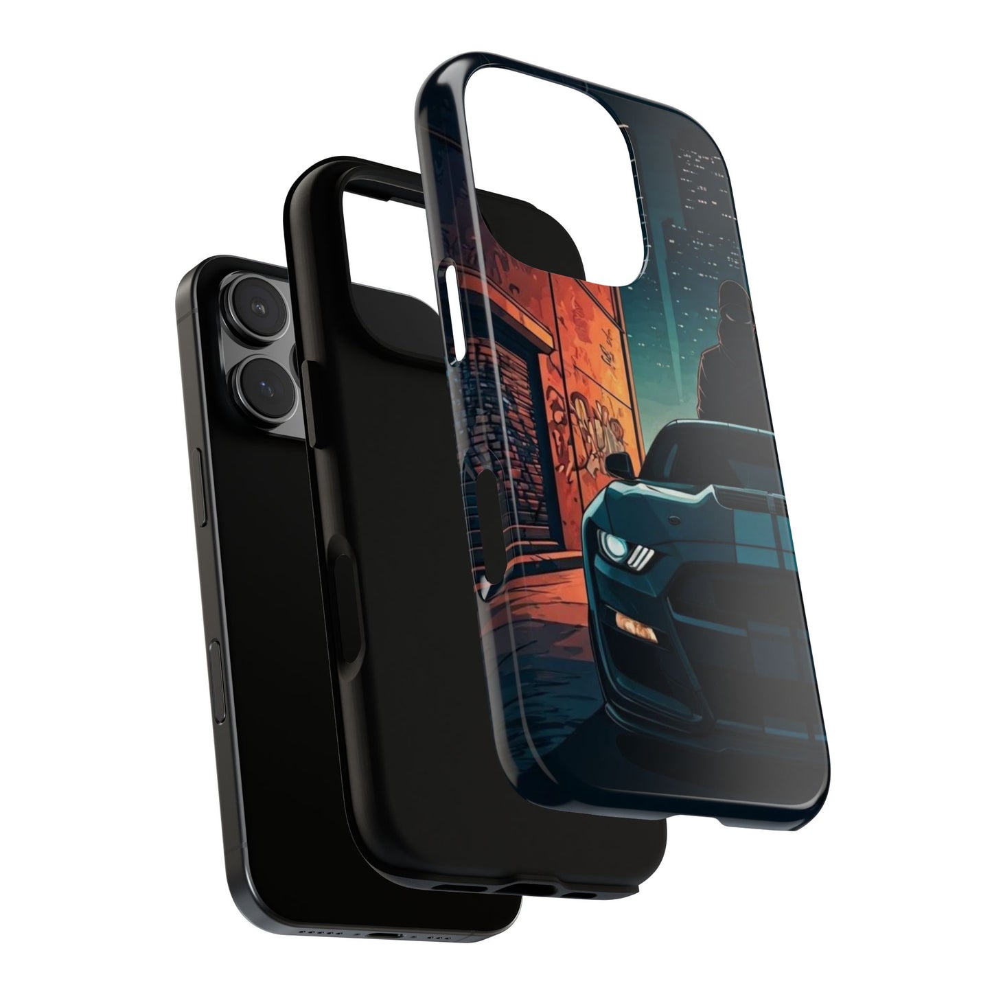 Ford Mustang Shelby GT350 Street Life-Dual Layer Ultra Tough Phone Case Printify by The Night Shift Automotive Apparel