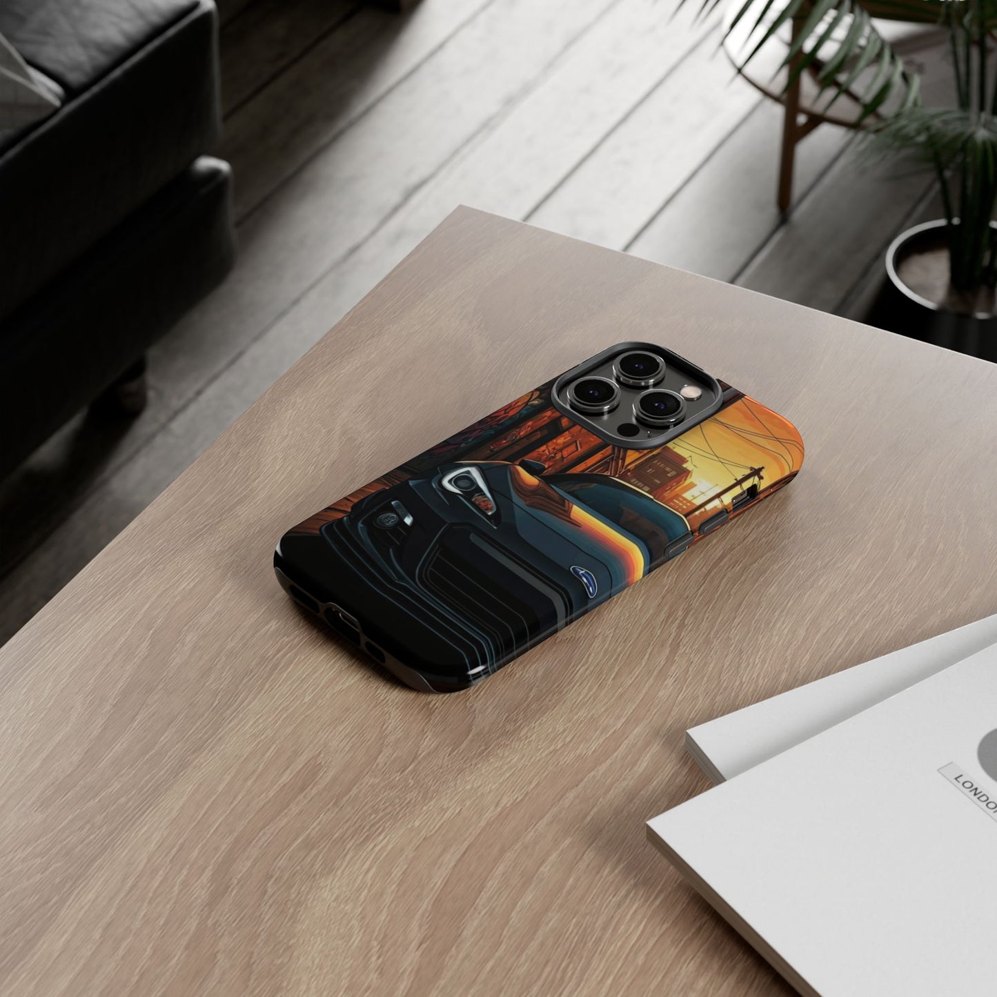 Subaru BRZ Street Life-Dual Layer Ultra Tough Phone Case iPhone 14 Pro Glossy Printify by The Night Shift Automotive Apparel