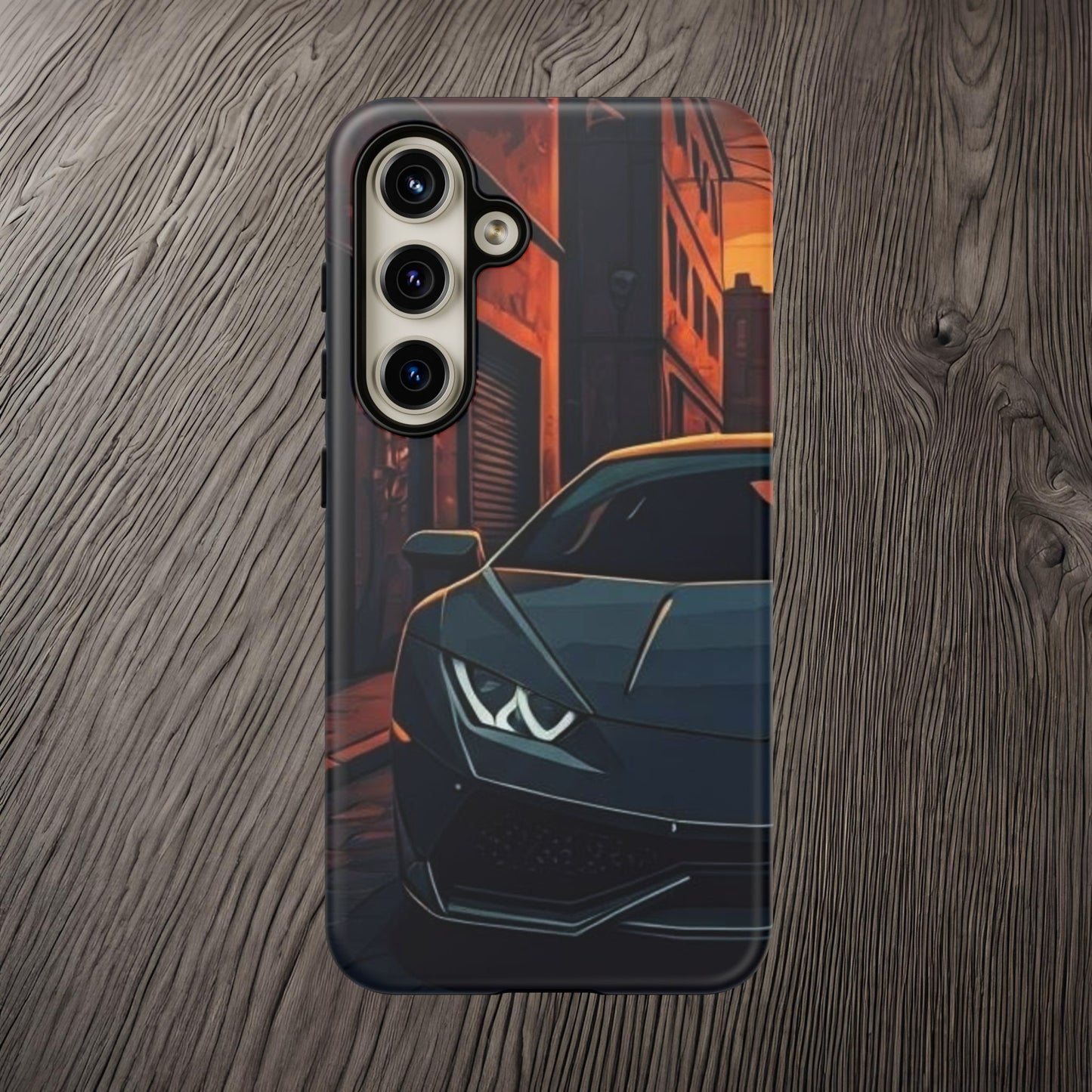 Lamborghini Huracan Street Life-Dual Layer Ultra Tough Phone Case Samsung Galaxy S24 Matte Printify by The Night Shift Automotive Apparel