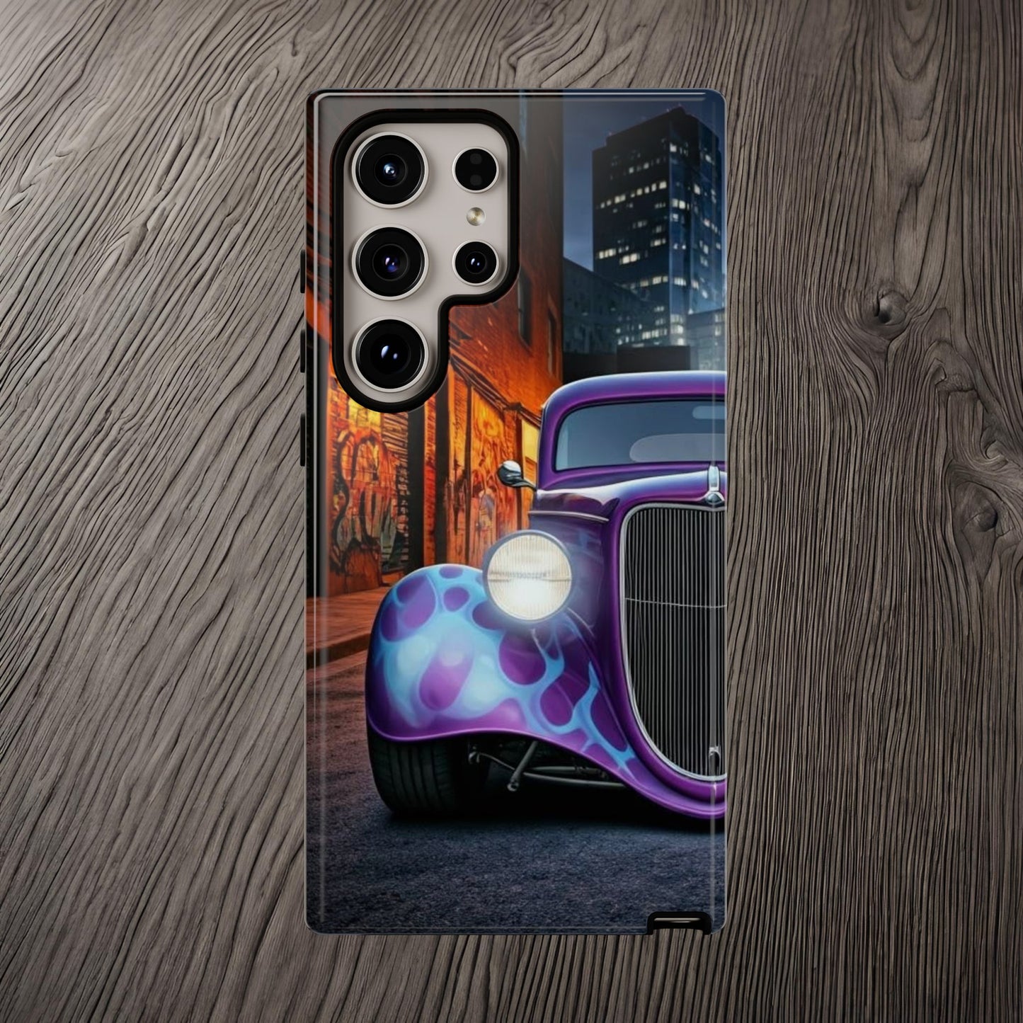 1934 Ford Street Life-Dual Layer Ultra Tough Phone Case Samsung Galaxy S24 Ultra Glossy Printify by The Night Shift Automotive Apparel