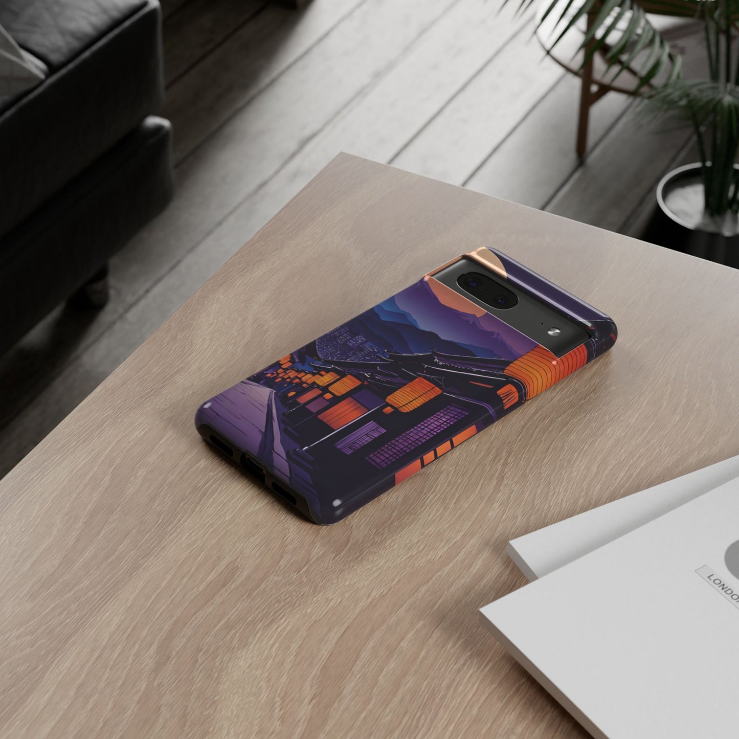 Traditional Japanese Village Countryside-Dual Layer Ultra Tough Phone Case Google Pixel 7 Glossy Printify by The Night Shift Automotive Apparel