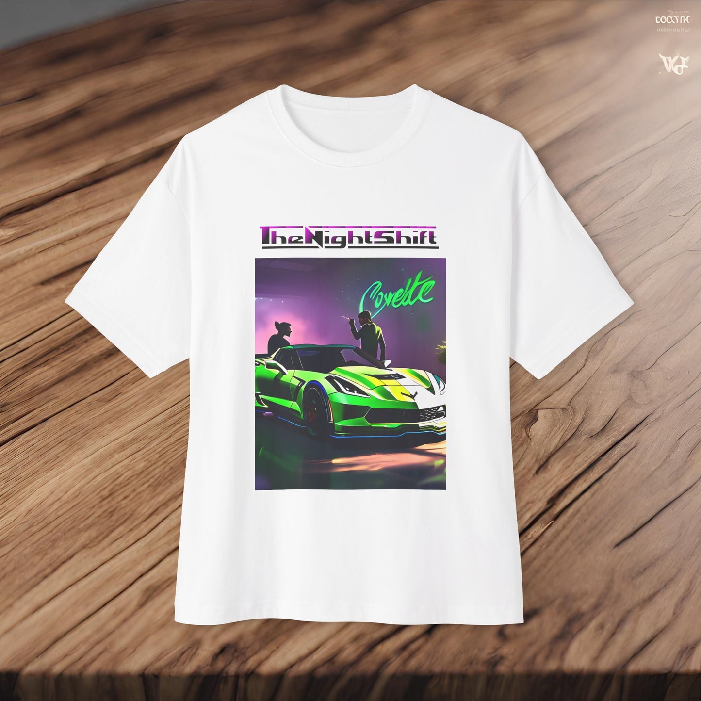 Chevy C7 Corvette-Premium, Ultra Soft Unisex Oversized Boxy Tee Printify by The Night Shift Automotive Apparel