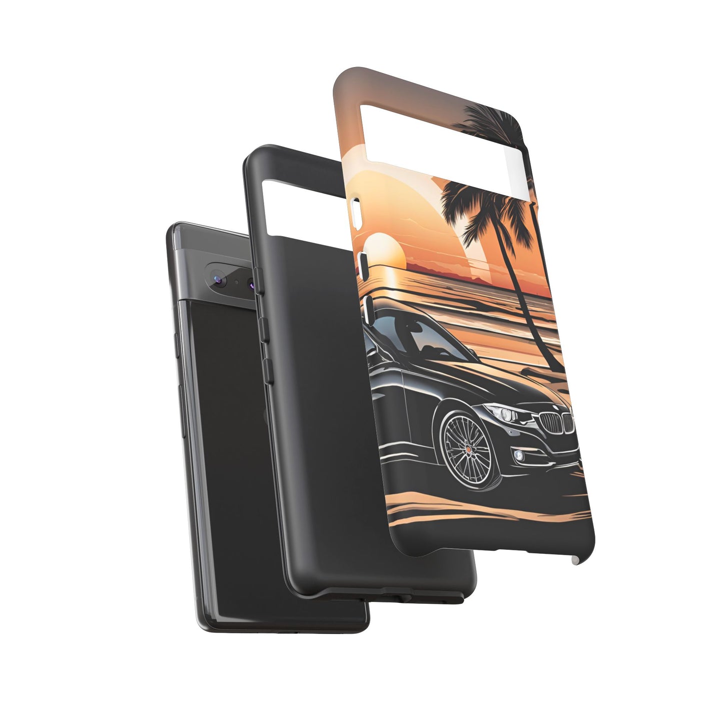 BMW Sunset On The Beach-Dual Layer Ultra Tough Phone Case Printify by The Night Shift Automotive Apparel