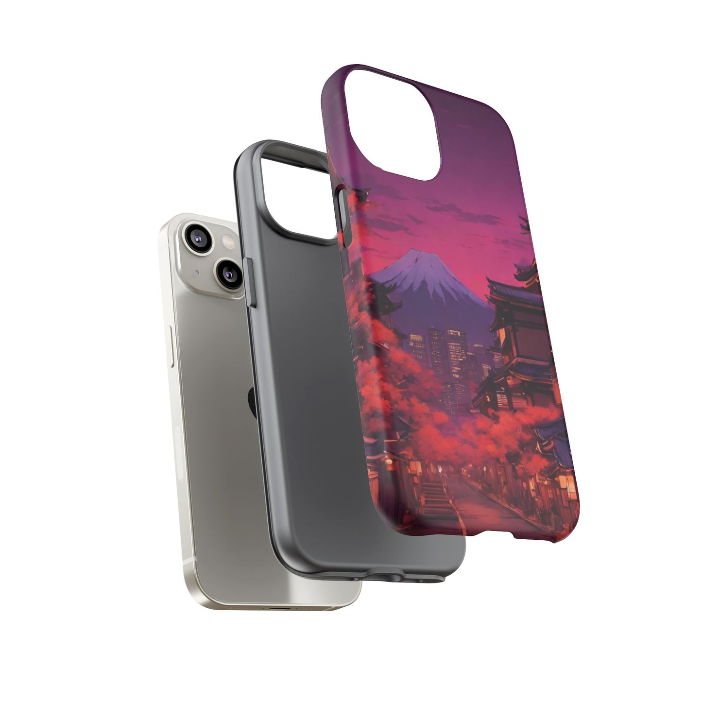 Traditional Japanese Village Countryside-Dual Layer Ultra Tough Phone Case Printify by The Night Shift Automotive Apparel