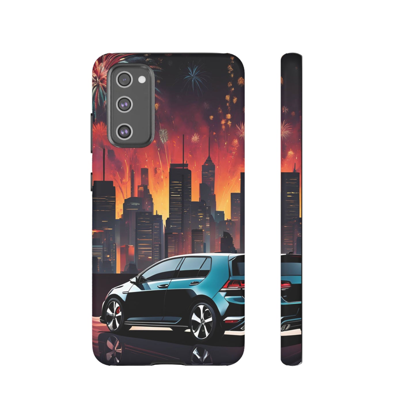 Volkswagon Golf GTI Fireworks-Dual Layer Ultra Tough Phone Case Printify by The Night Shift Automotive Apparel