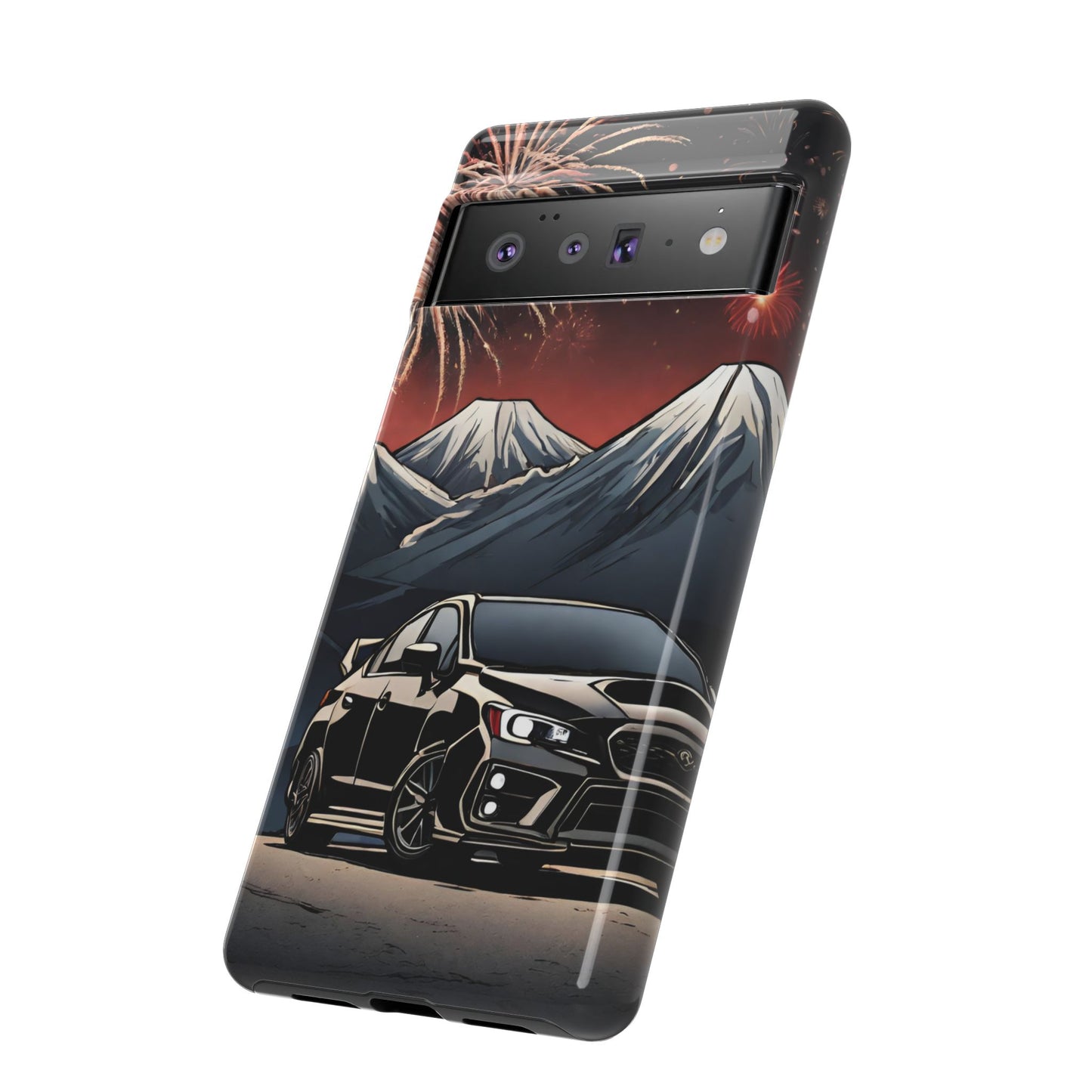 Subaru WRX/STI Fireworks-Dual Layer Ultra Tough Phone Case Printify by The Night Shift Automotive Apparel