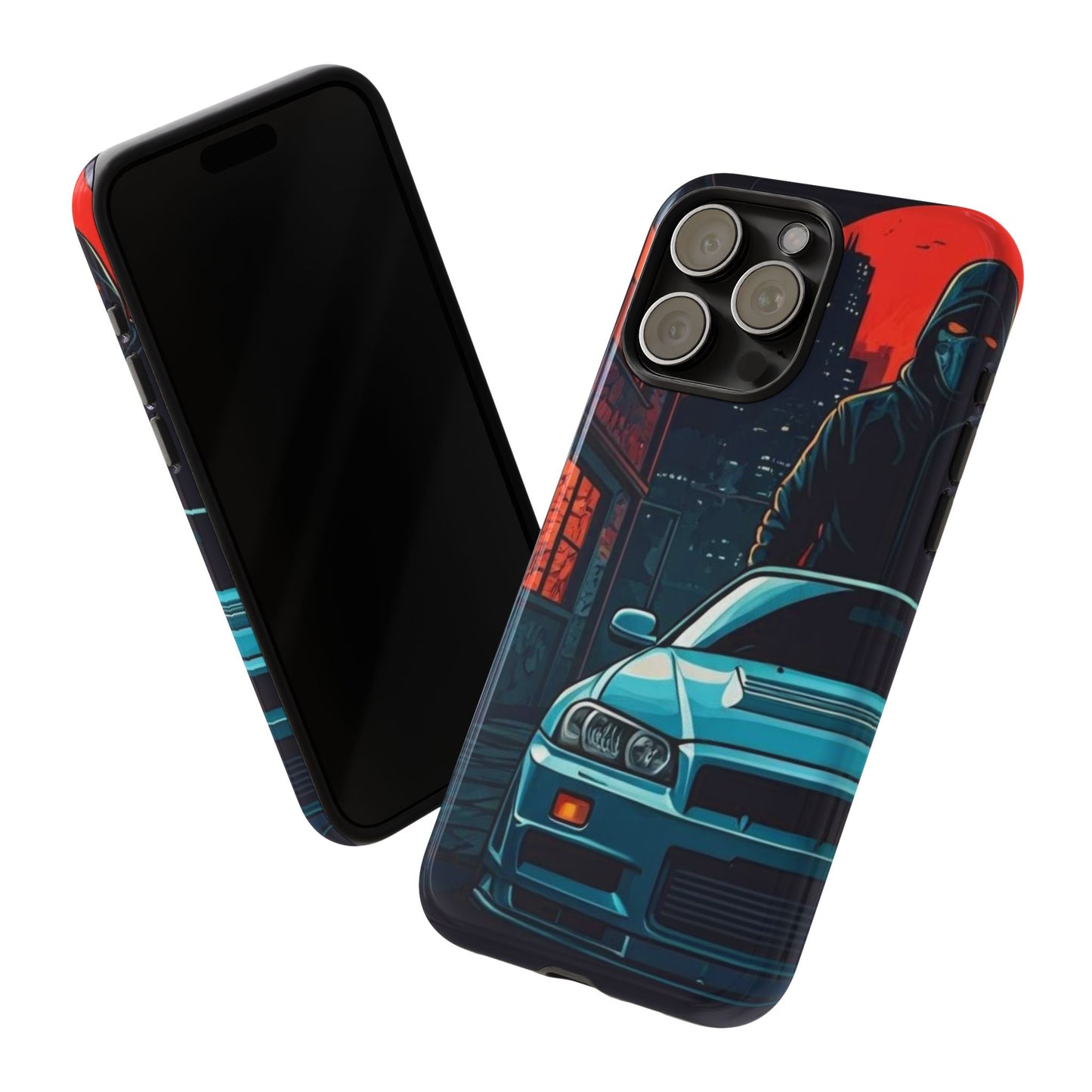 Nissan Skyline R34 Street Life-Dual Layer Ultra Tough Phone Case Printify by The Night Shift Automotive Apparel