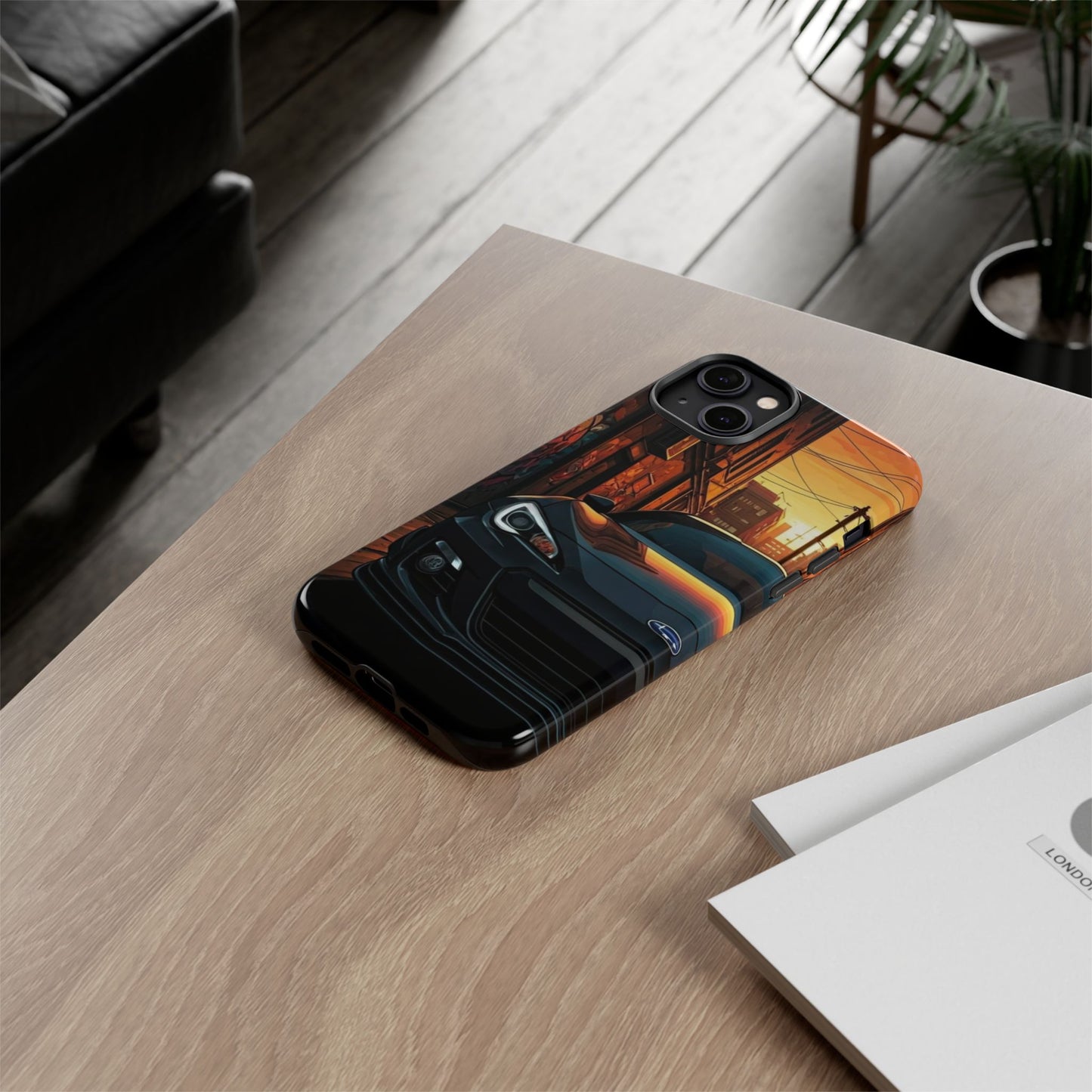 Subaru BRZ Street Life-Dual Layer Ultra Tough Phone Case iPhone 14 Plus Glossy Printify by The Night Shift Automotive Apparel