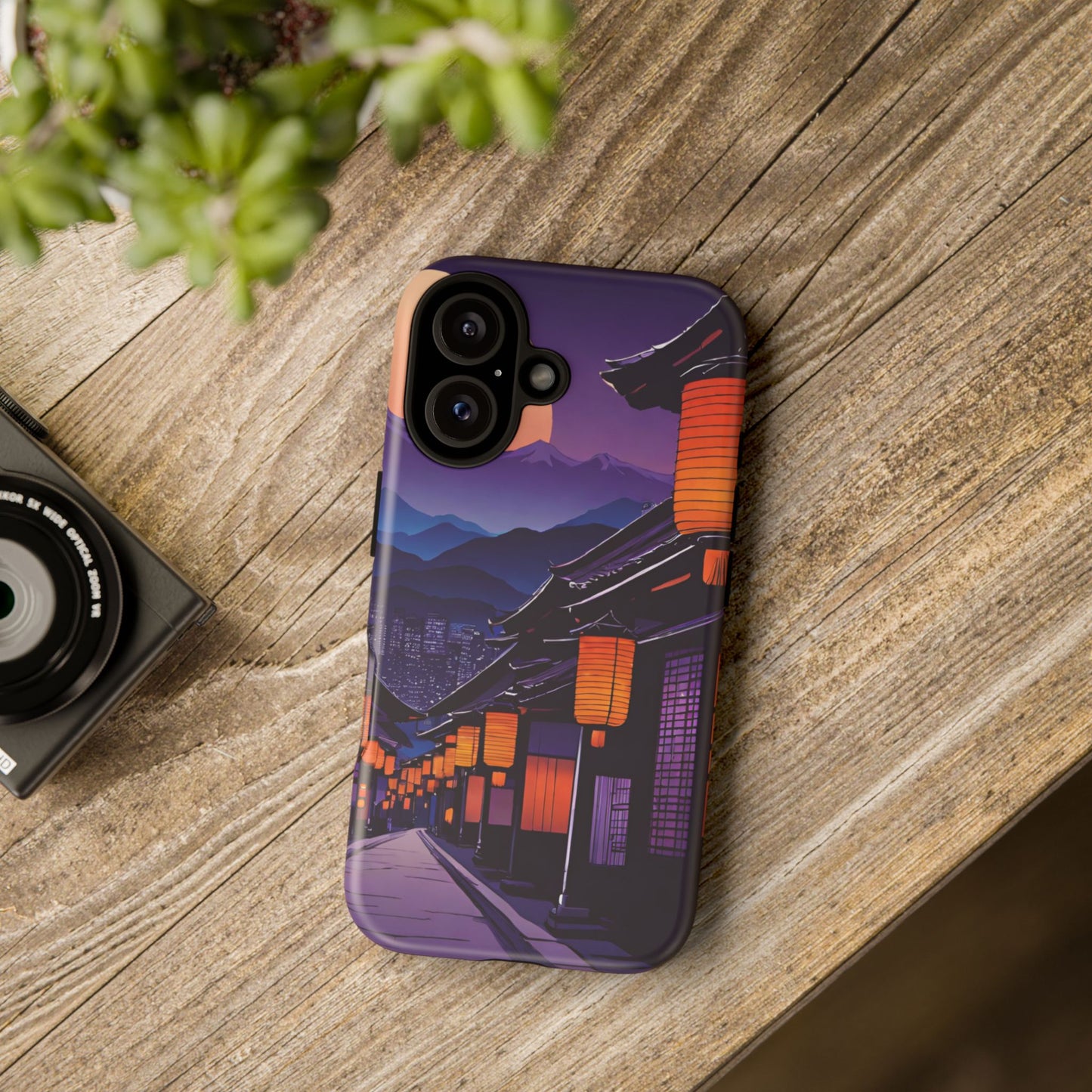 Traditional Japanese Village Countryside-Dual Layer Ultra Tough Phone Case iPhone 16 Matte Printify by The Night Shift Automotive Apparel