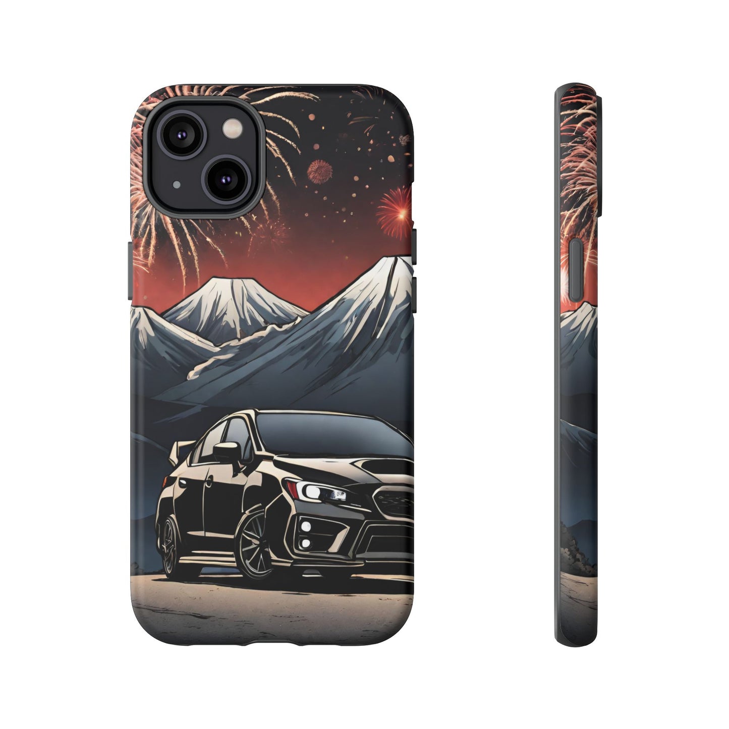 Subaru WRX/STI Fireworks-Dual Layer Ultra Tough Phone Case Printify by The Night Shift Automotive Apparel