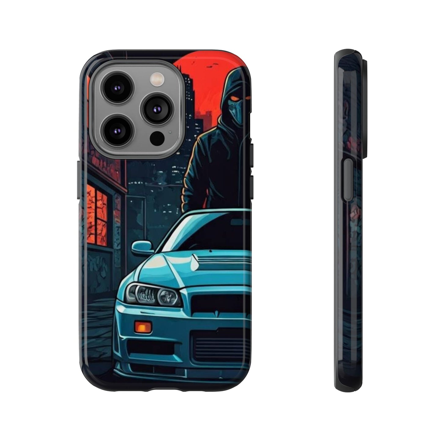 Nissan Skyline R34 Street Life-Dual Layer Ultra Tough Phone Case Printify by The Night Shift Automotive Apparel