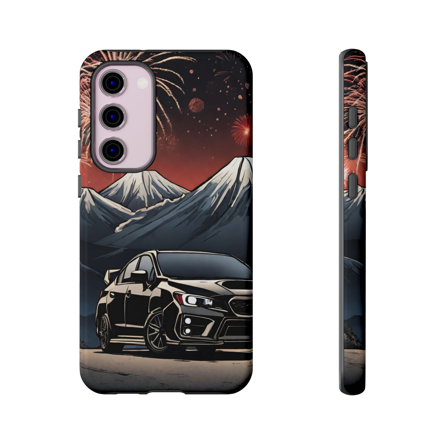 Subaru WRX/STI Fireworks-Dual Layer Ultra Tough Phone Case Printify by The Night Shift Automotive Apparel