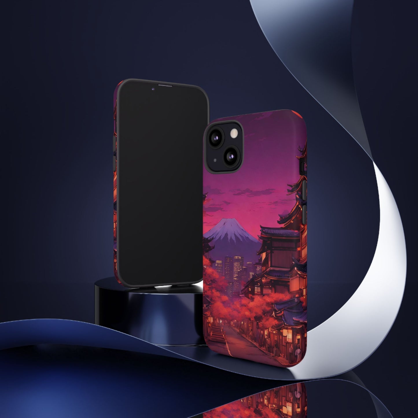 Traditional Japanese Village Countryside-Dual Layer Ultra Tough Phone Case iPhone 13 Matte Printify by The Night Shift Automotive Apparel