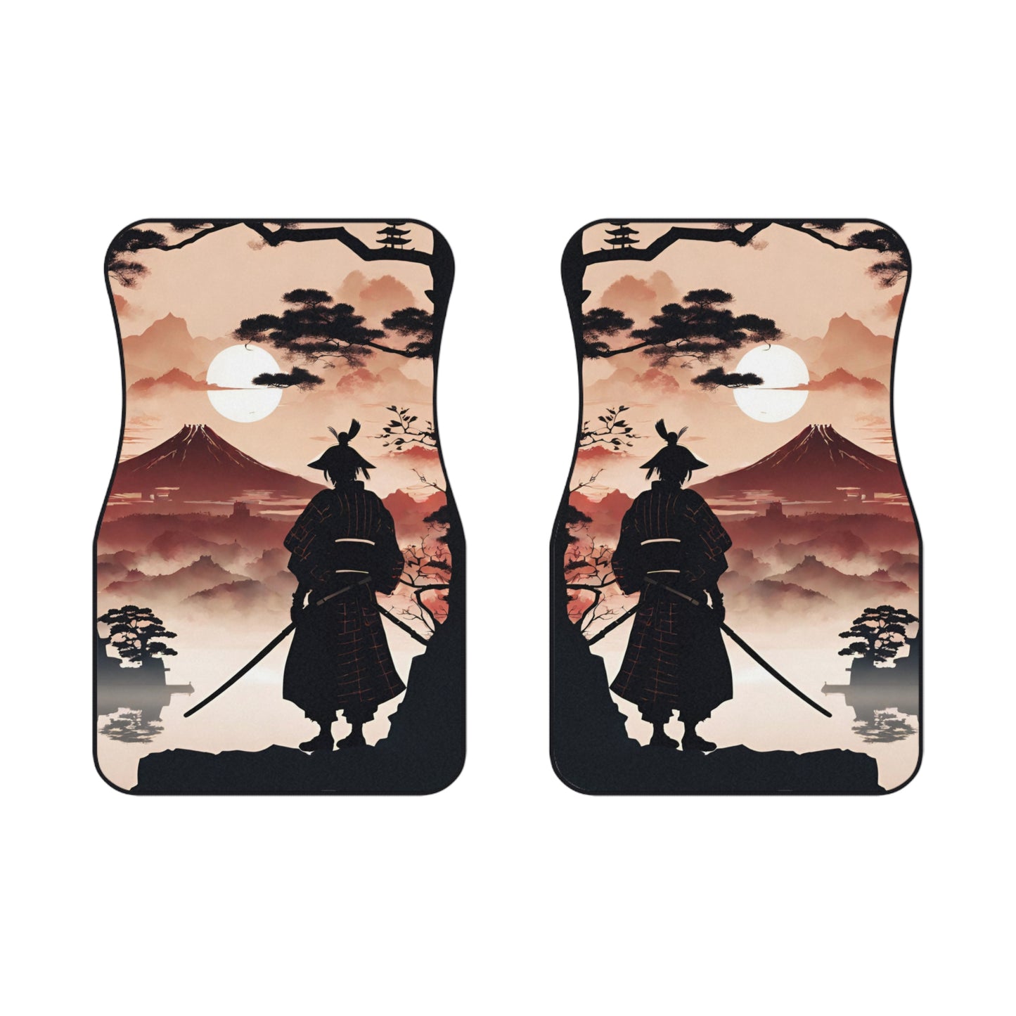 The Way Of The Samurai-Premium, High Quality Car Floor Mats (Set of 2 Front Floor Mats) 2x Front mats Printify by The Night Shift Automotive Apparel