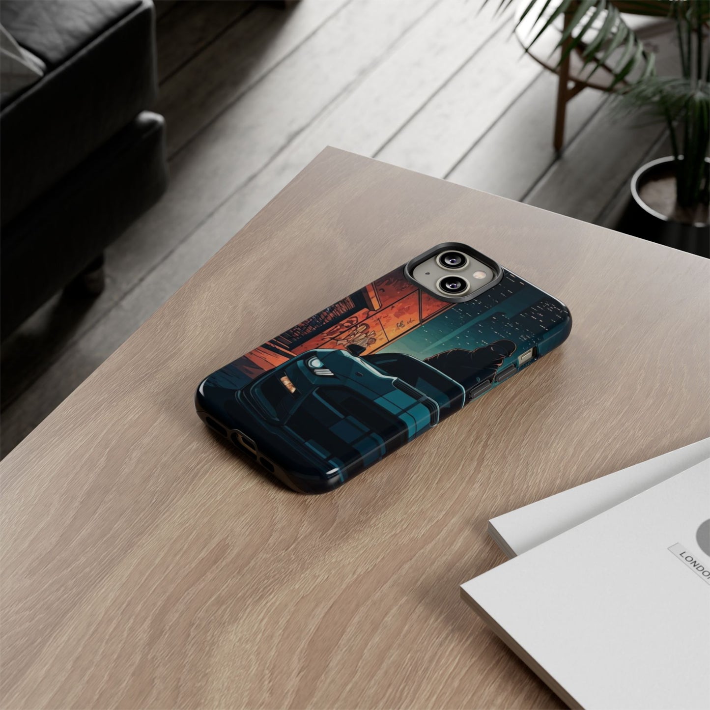 Ford Mustang Shelby GT350 Street Life-Dual Layer Ultra Tough Phone Case iPhone 14 Glossy Printify by The Night Shift Automotive Apparel