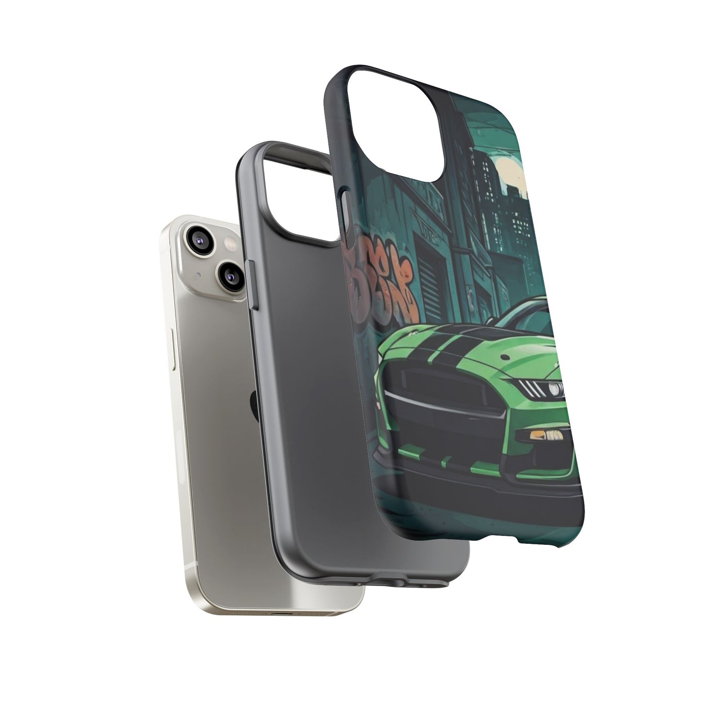 Ford Mustang Shelby GT500 Street Life-Dual Layer Ultra Tough Phone Case Printify by The Night Shift Automotive Apparel